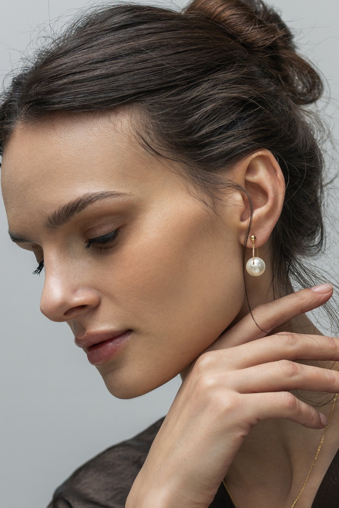 Cercei Argint Giant Pearl Swing