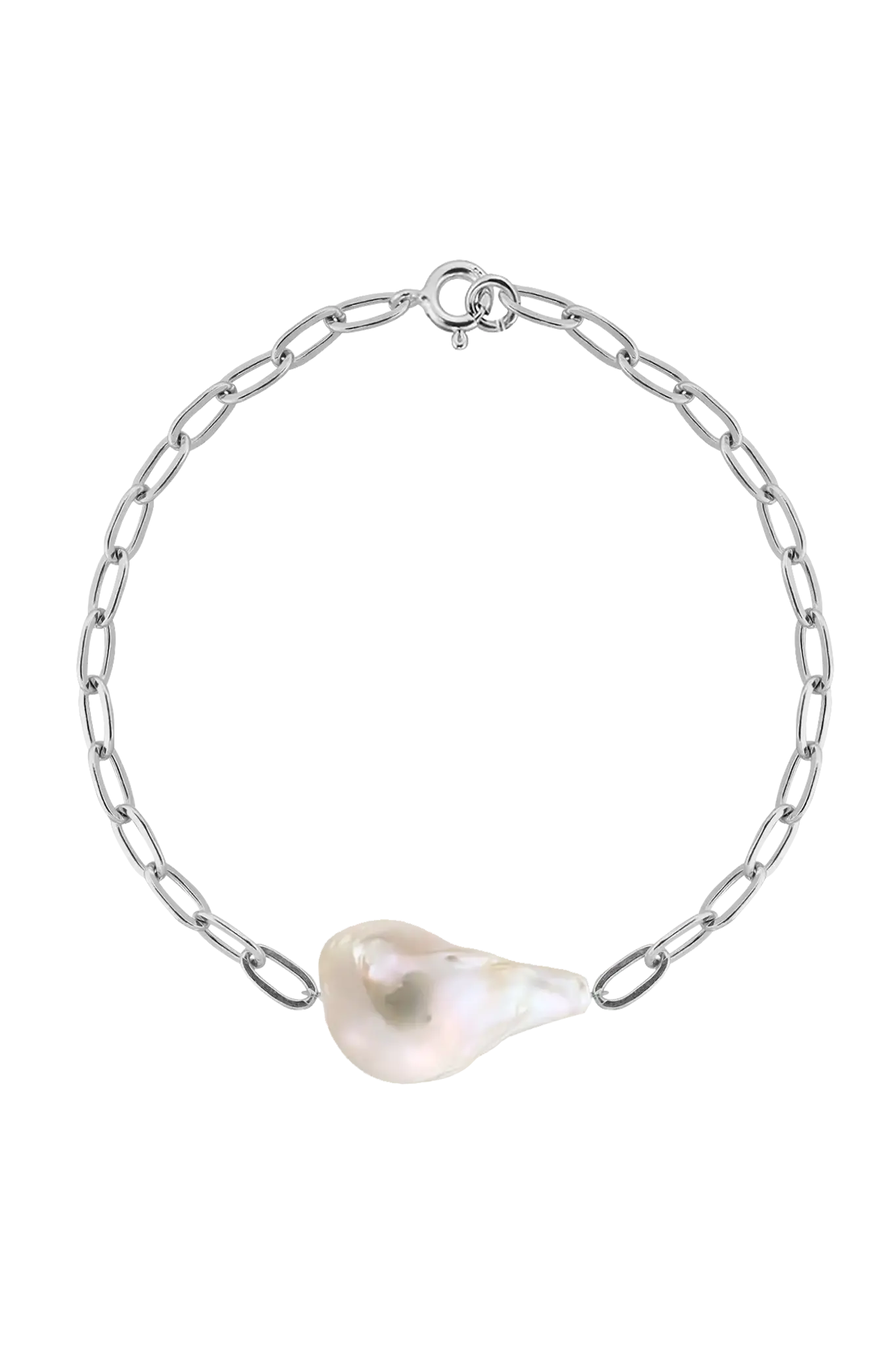 Brățară Argint Baroque Pearl on Chain LisaConcept