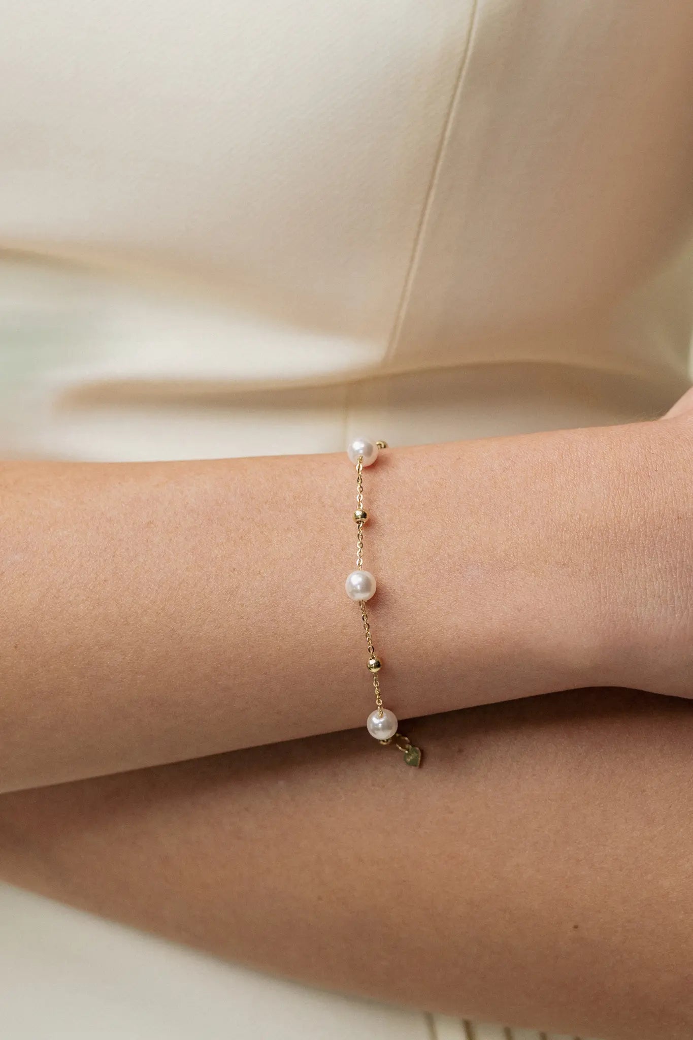 Brățară Argint Chain Pearl LisaConcept