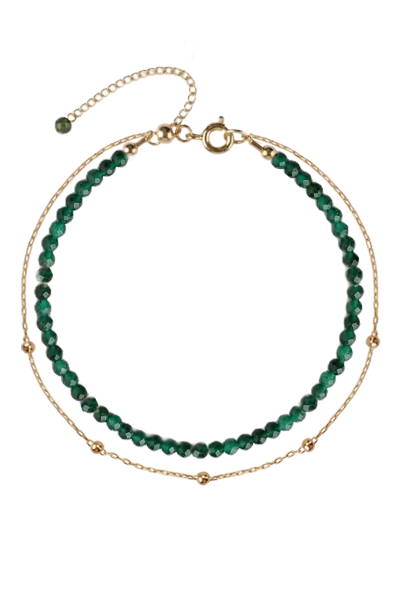 Brățară Argint Malachite&Drops Lisa&Co.