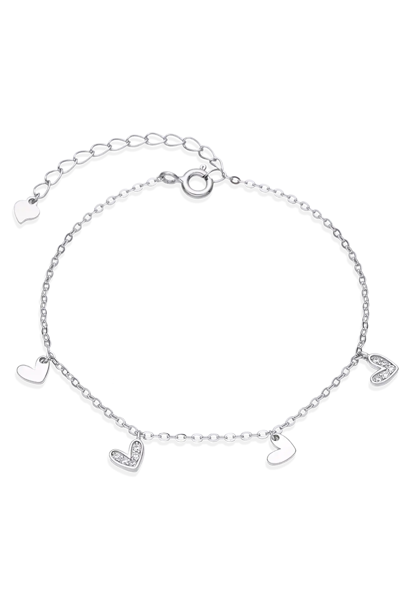 Brățară Argint Shiny Heart Frame Lisa&Co.