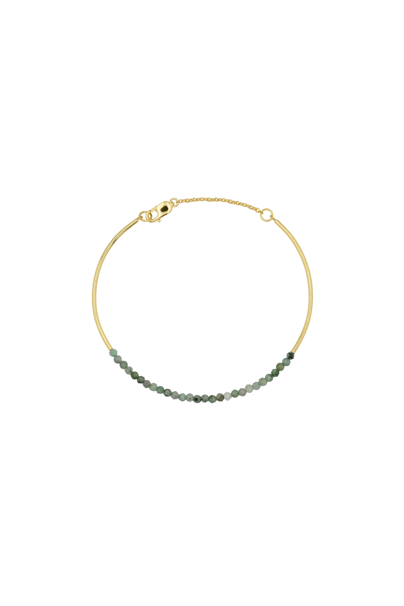 Brățară Argint Wired Smarald Lisa&Co.