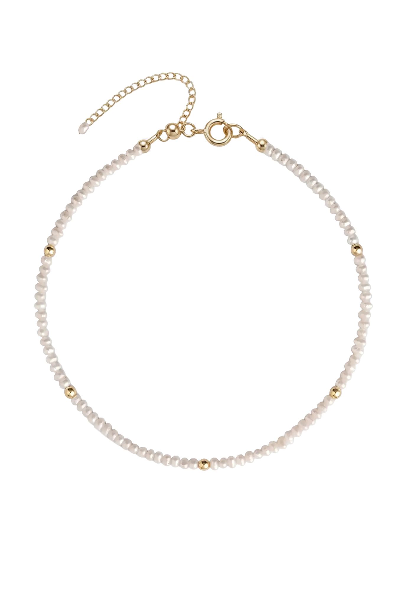 Brățară Pentru Picior Argint Mini Pearls V Lisa&Co.