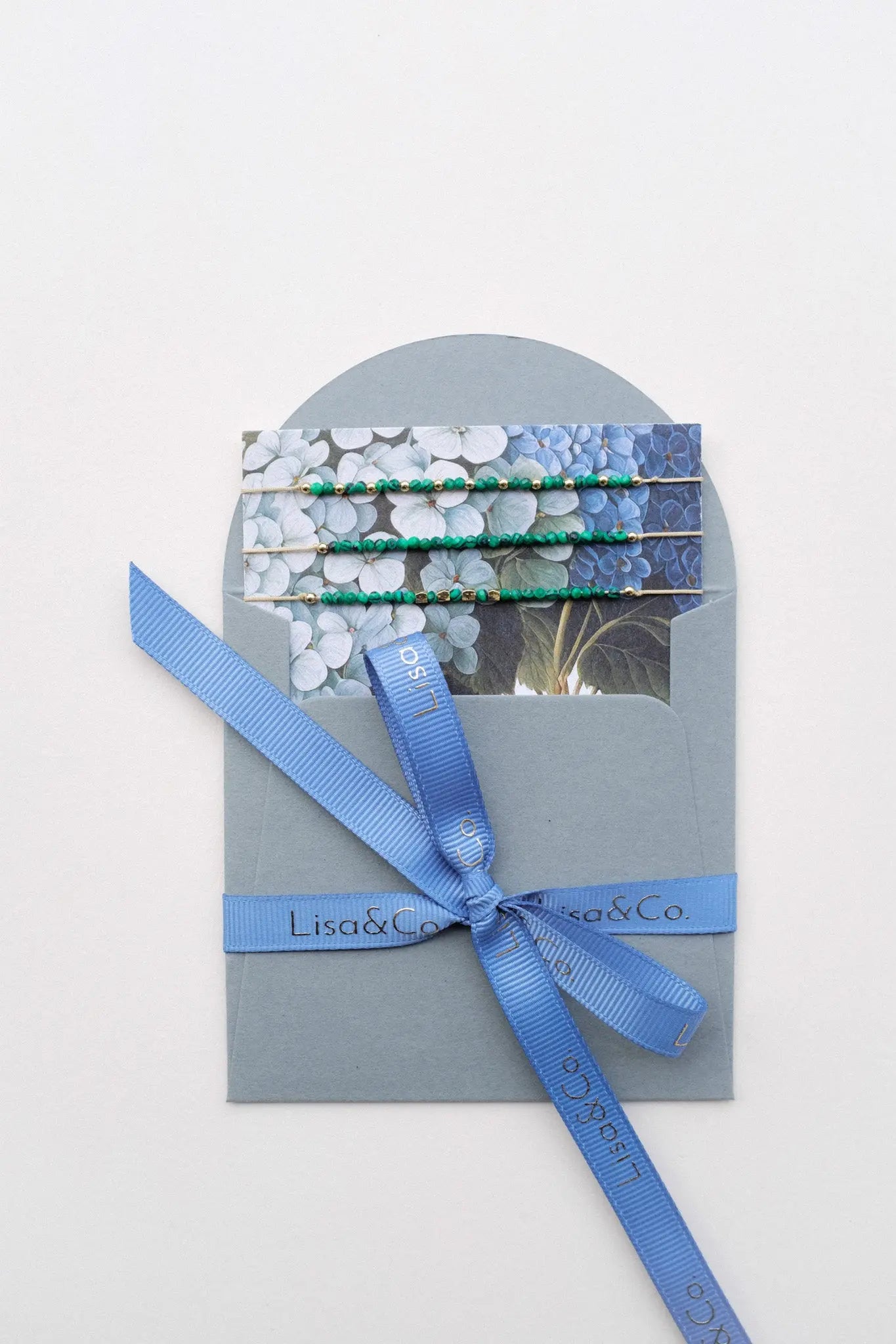 Brățară pe șnur Malachit II Lisa&Co.