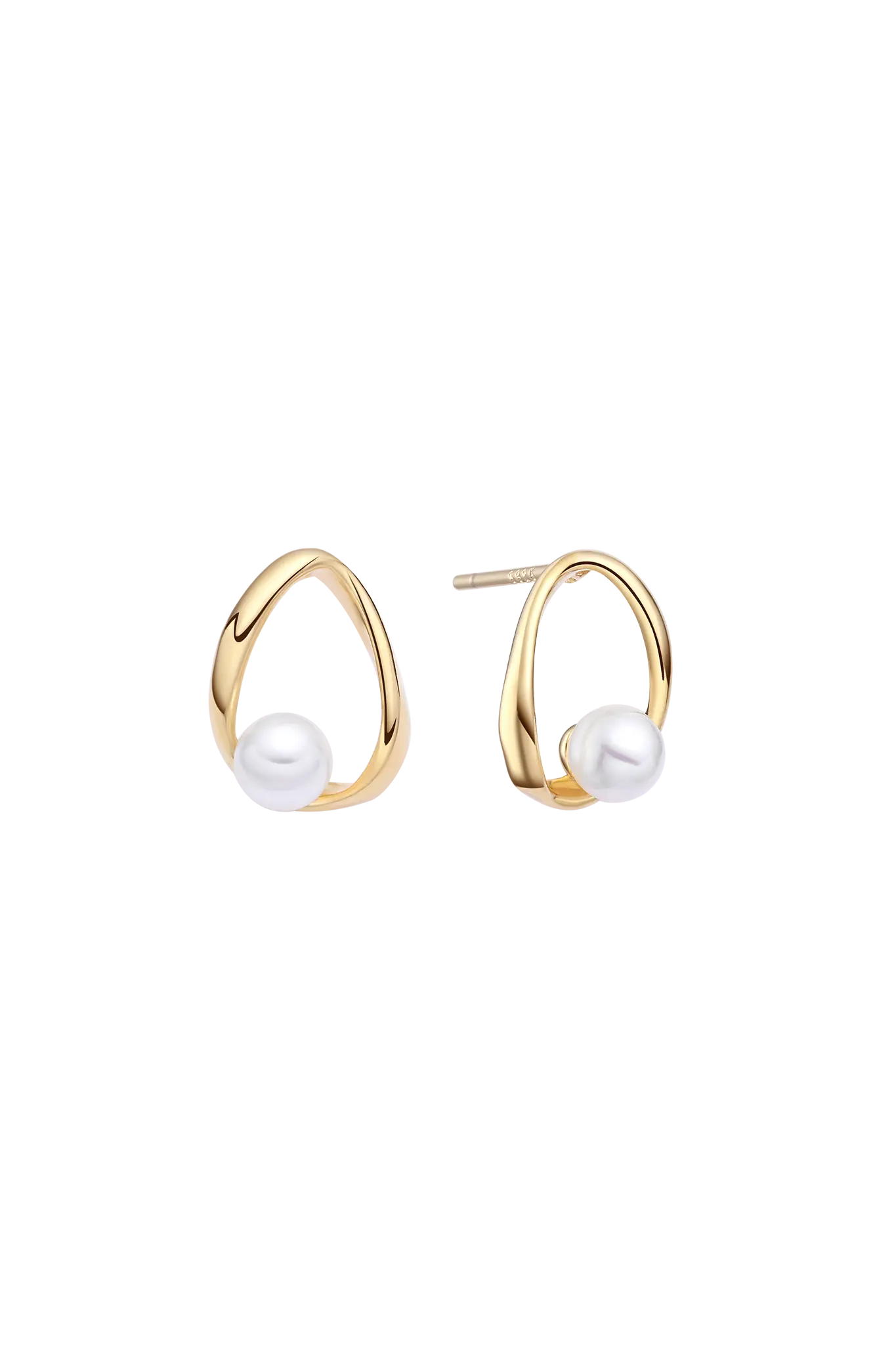 Cercei Argint Balanced Pearl Lisa&Co.
