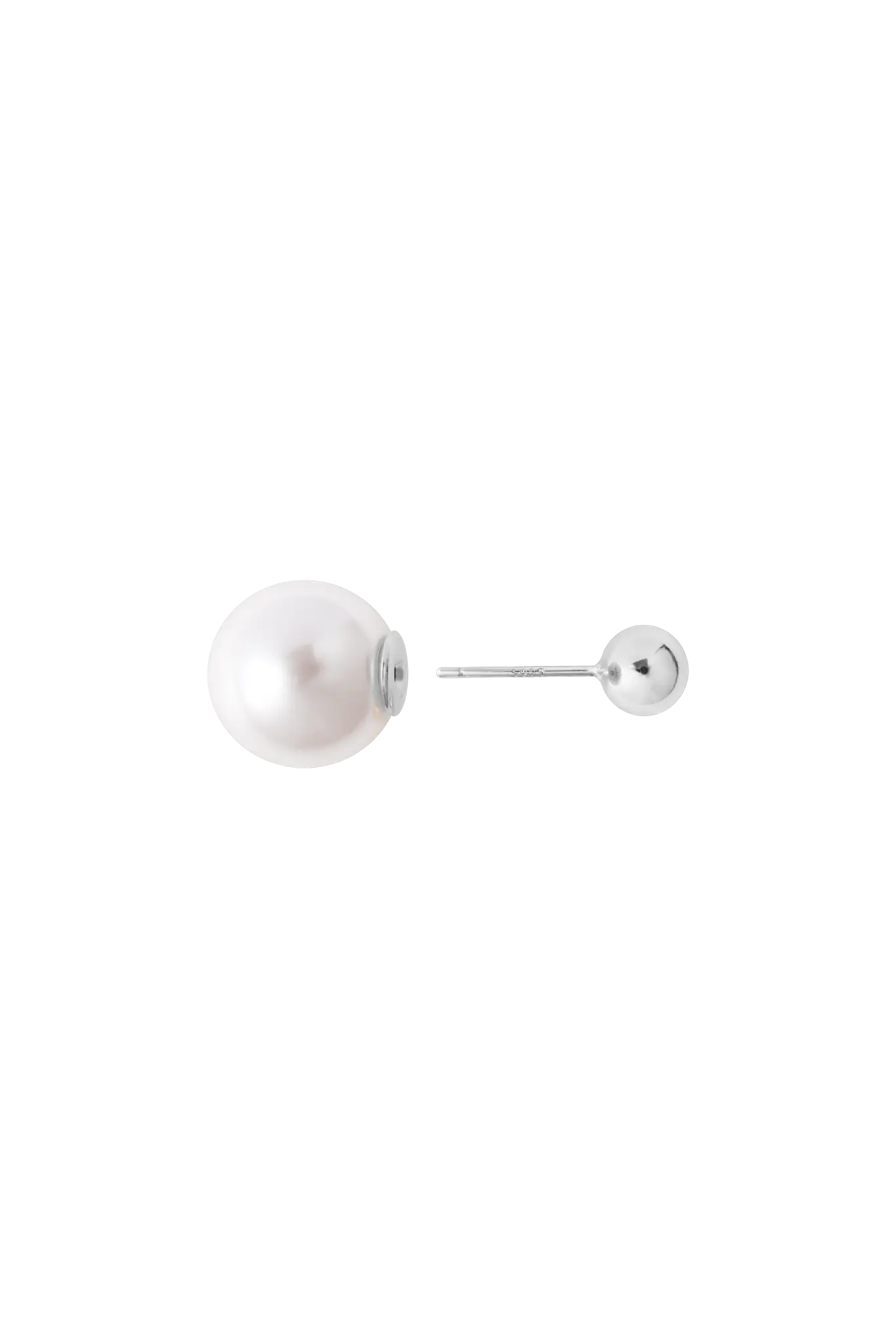 Cercei Argint Ball Pearl LisaConcept