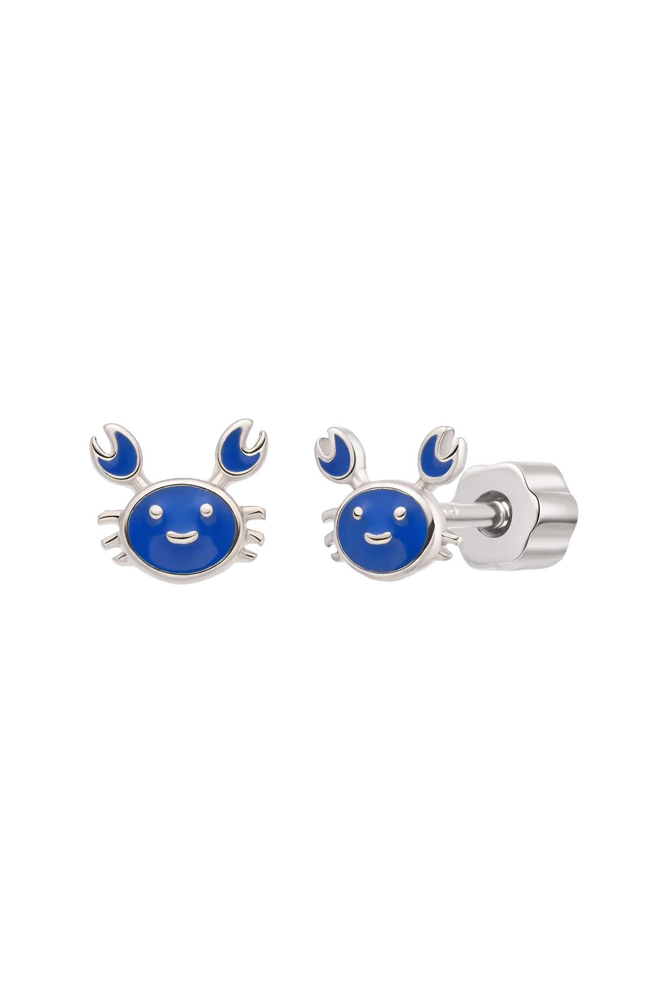 Cercei Argint Blue Crab LisaConcept