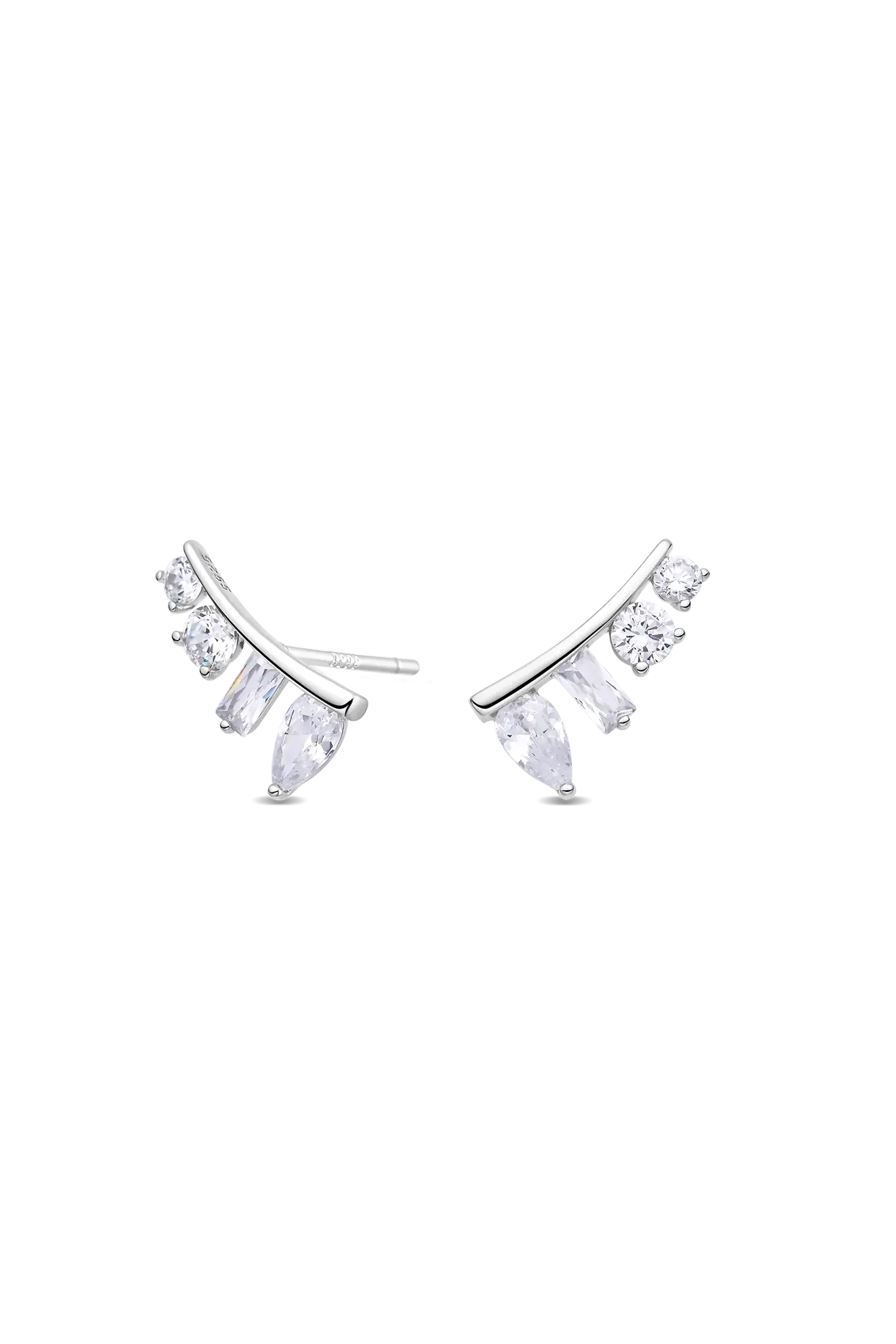 Cercei Argint Crystal Grace Lisa&Co.