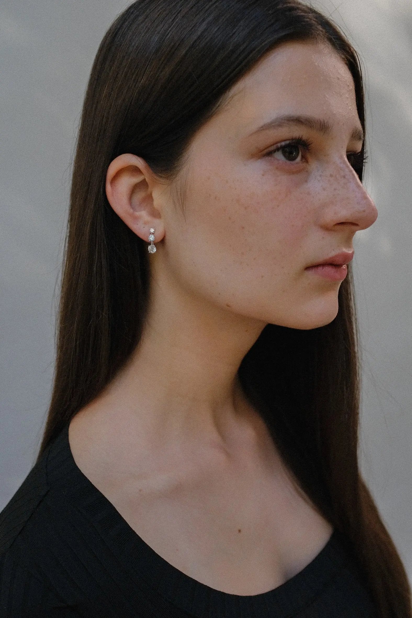 Cercei Argint Crystal Sway LisaConcept