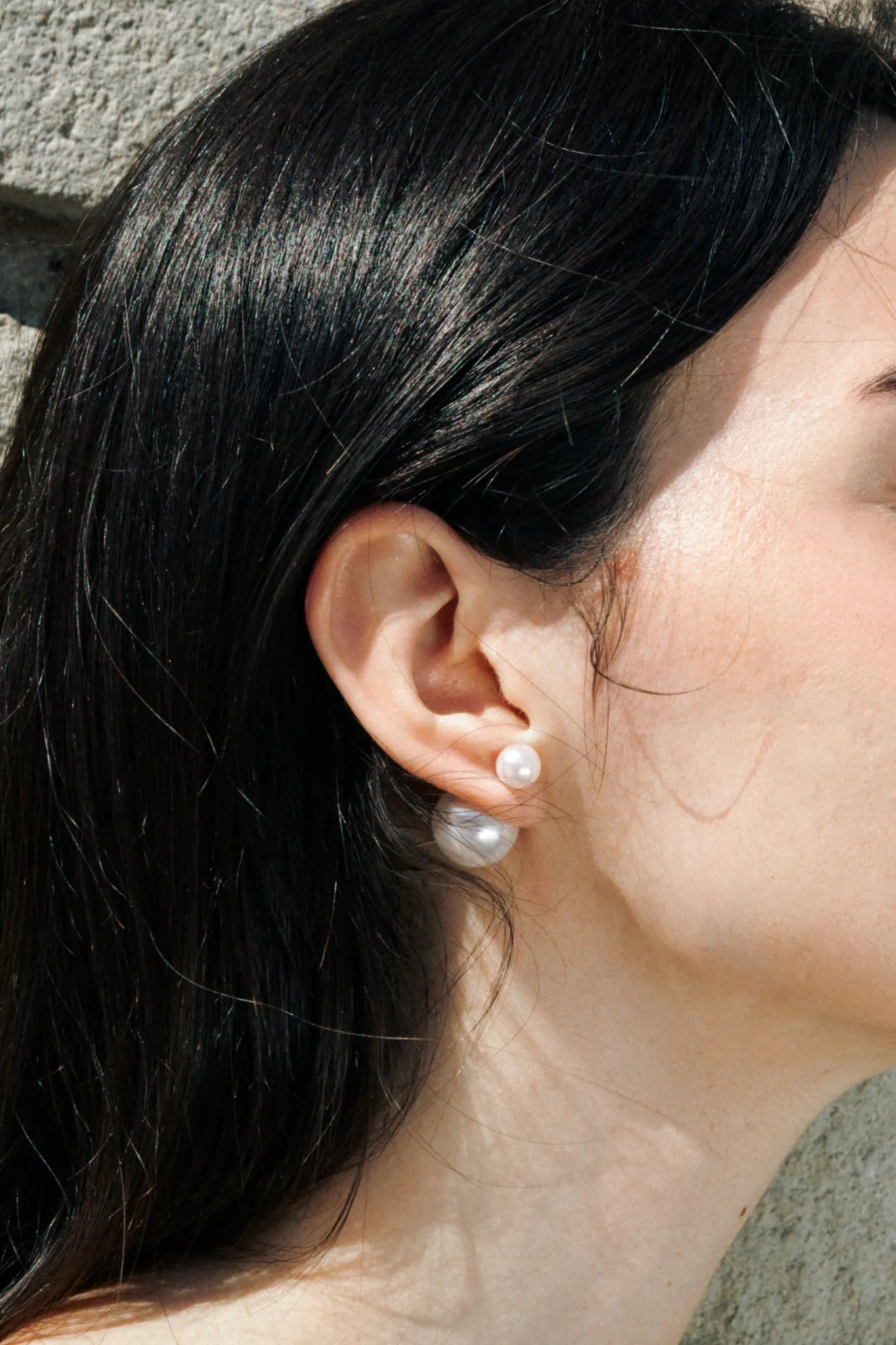 Cercei Argint Double Pearl LisaConcept