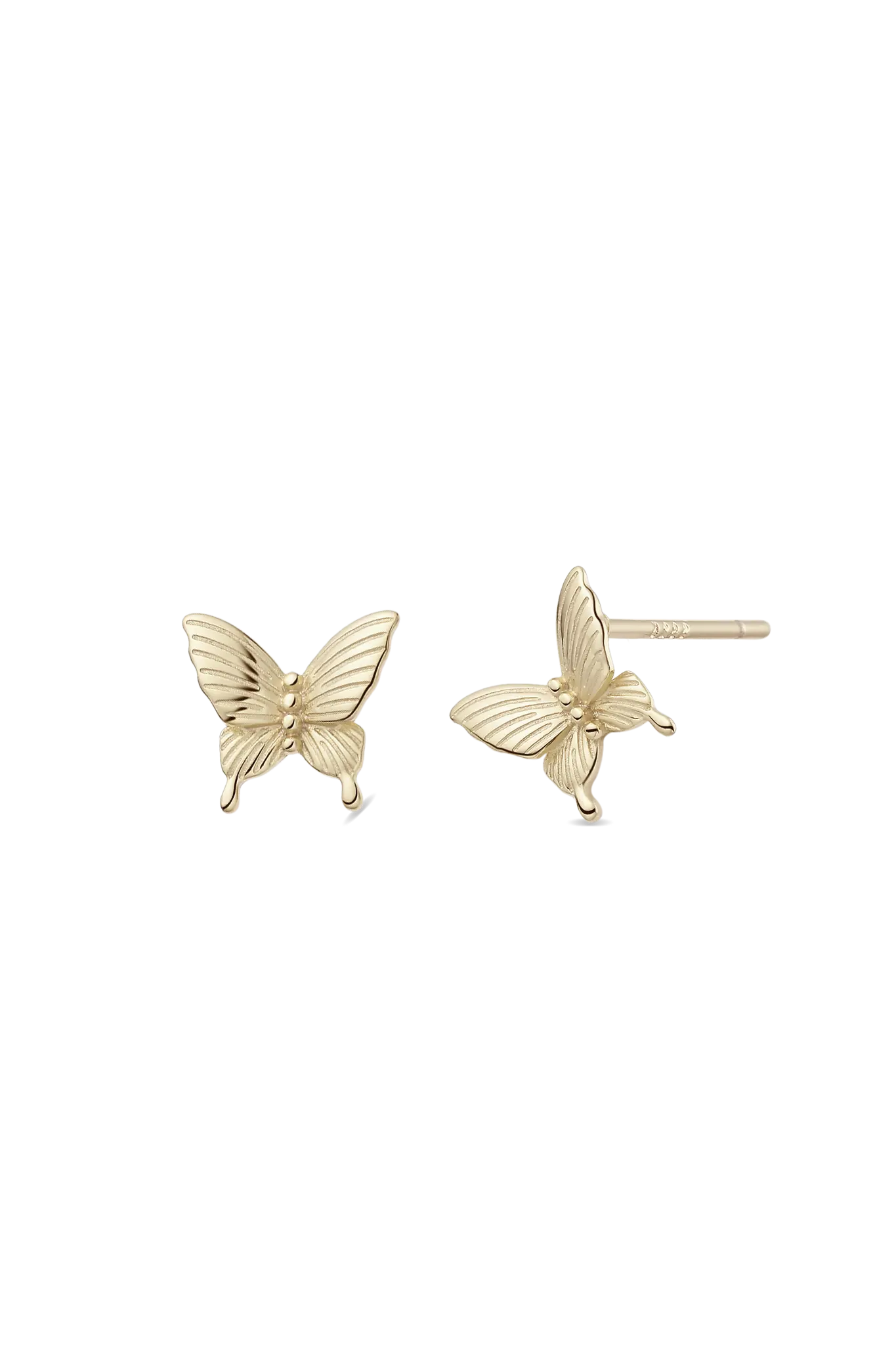 Cercei Argint Engraved Butterfly LisaConcept