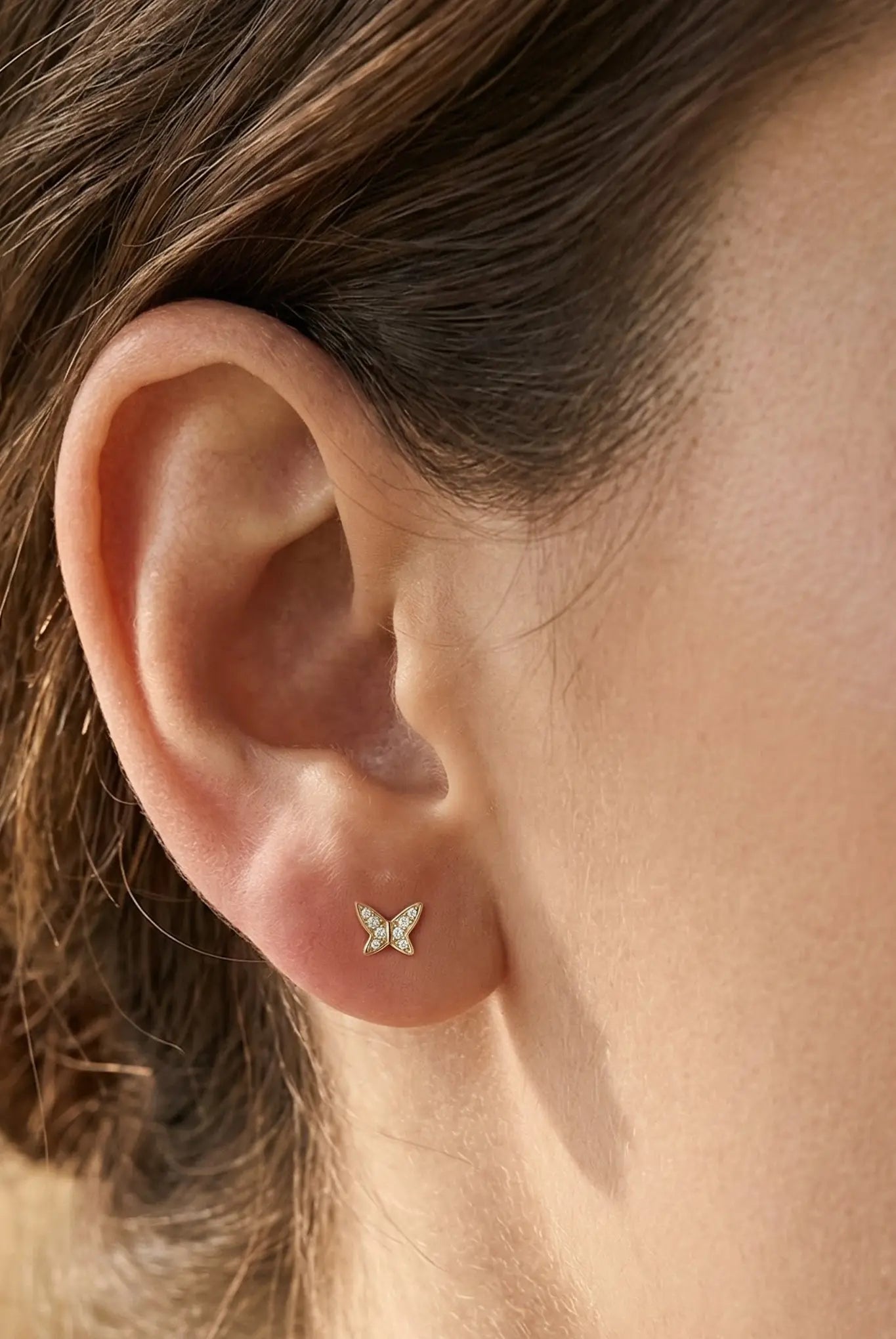 Cercei Argint Farfalla Lisa&Co.