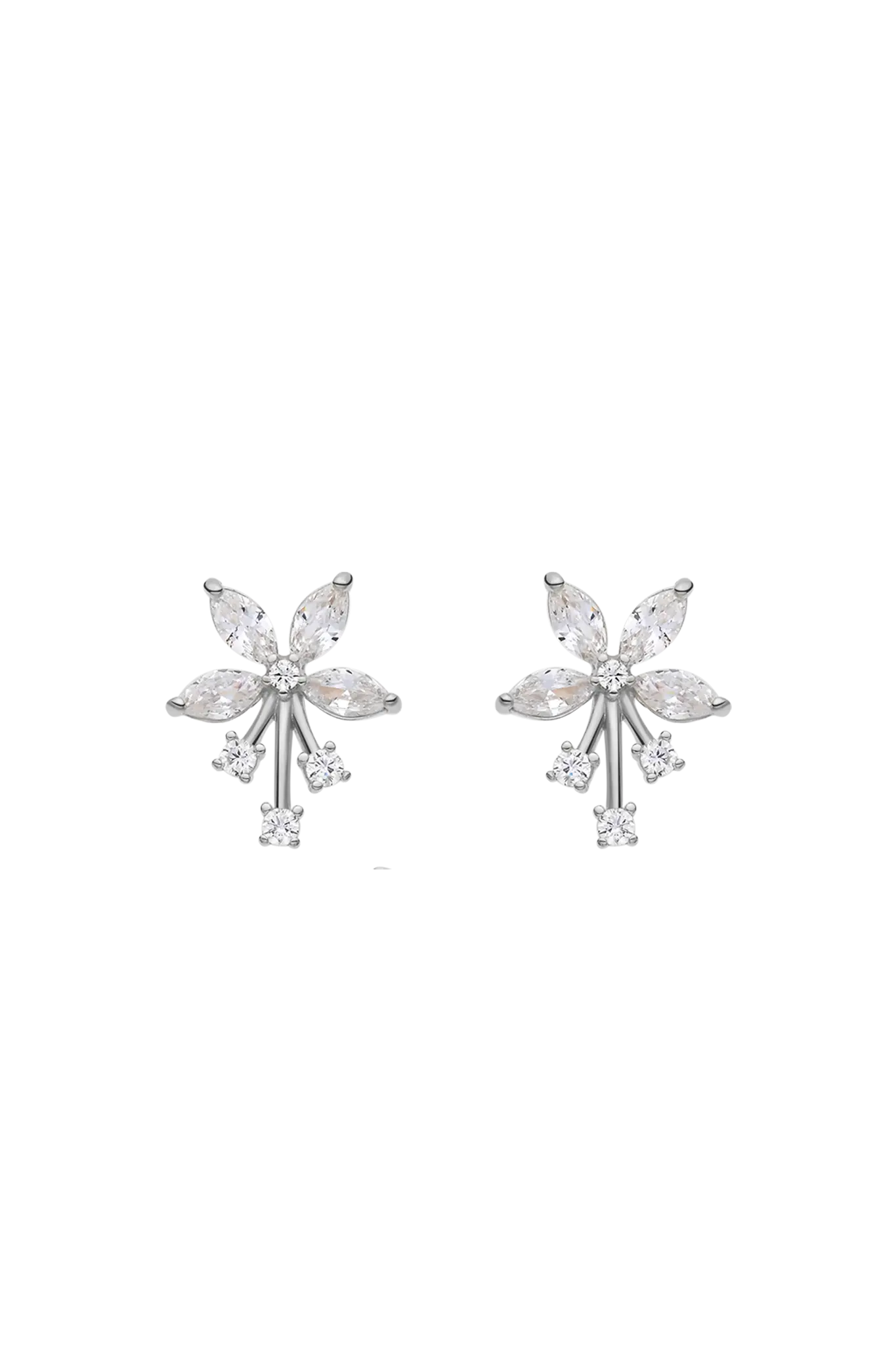 Cercei Argint Flower Spark Lisa&Co.