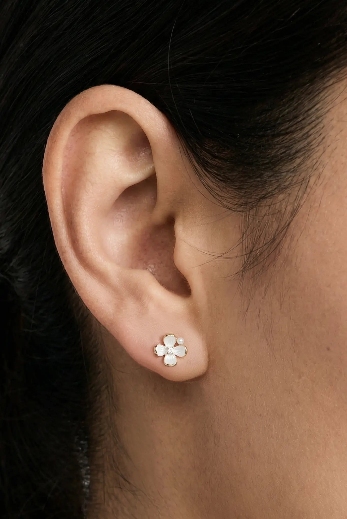 Cercei Argint Gardenia LisaConcept