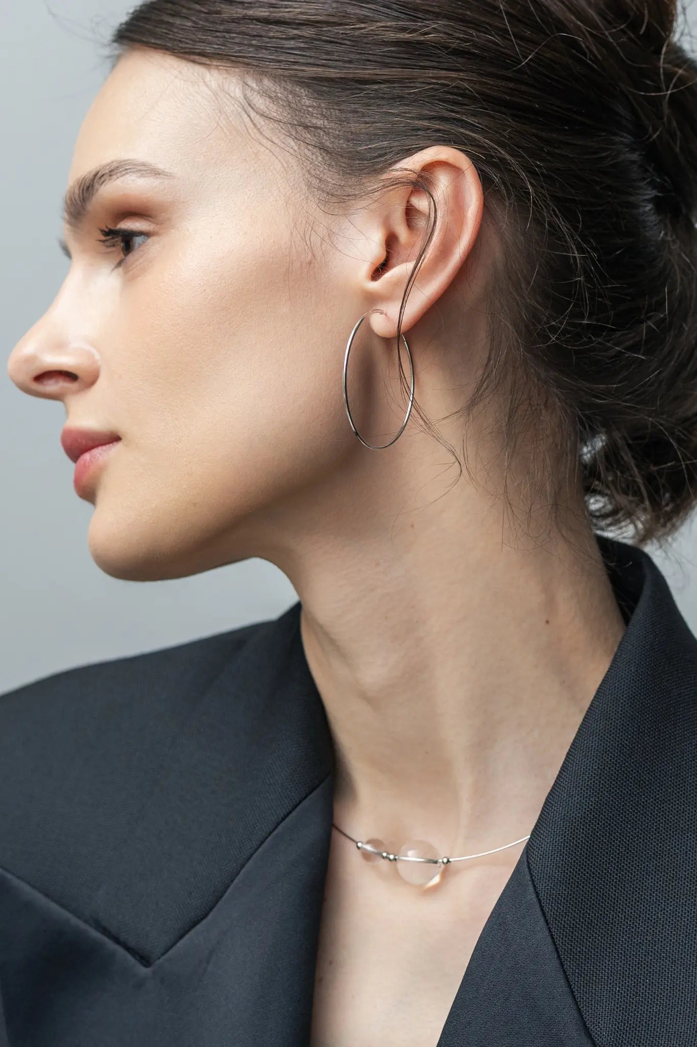Cercei Argint Hoopline LisaConcept