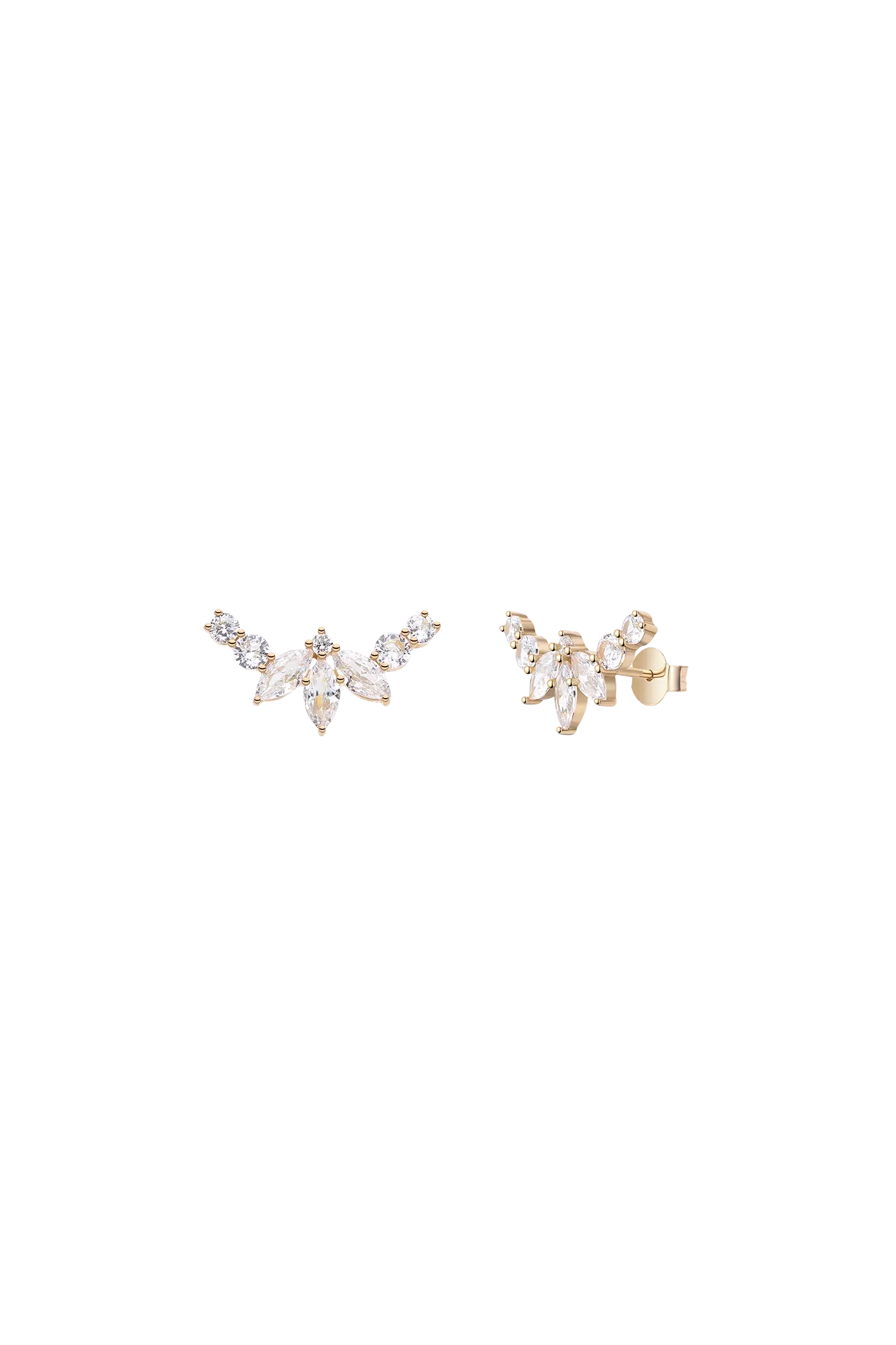 Cercei Argint Lis Crown LisaConcept