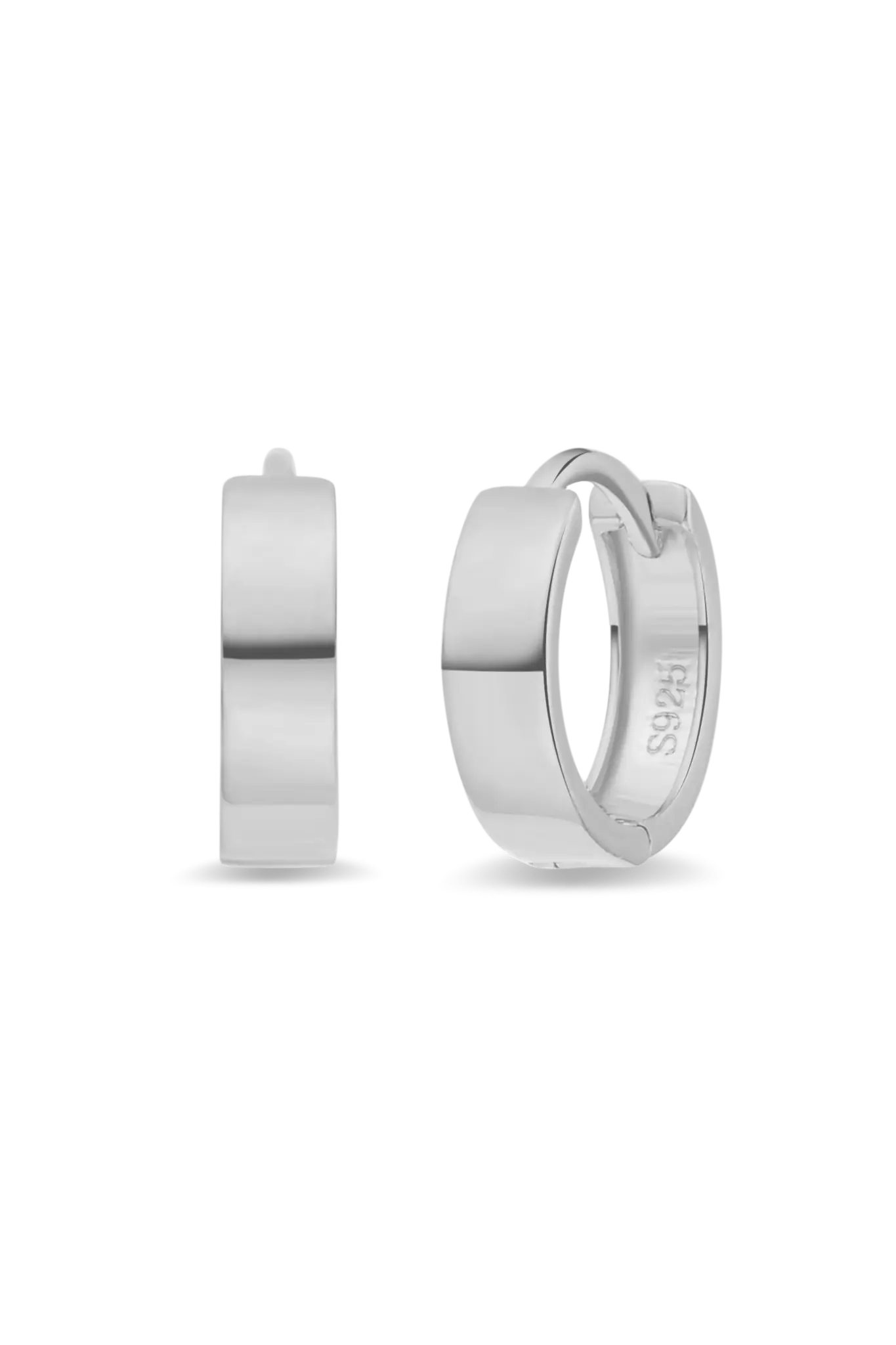 Cercei Argint Mercury Hoops Wide LisaConcept