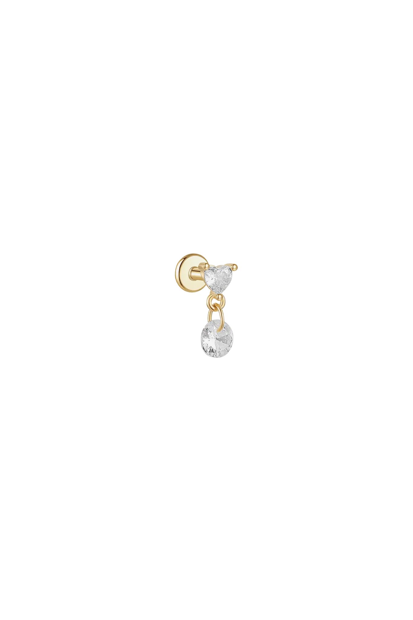 Cercei Argint Naked Diamond (Pierce) Lisa&Co.