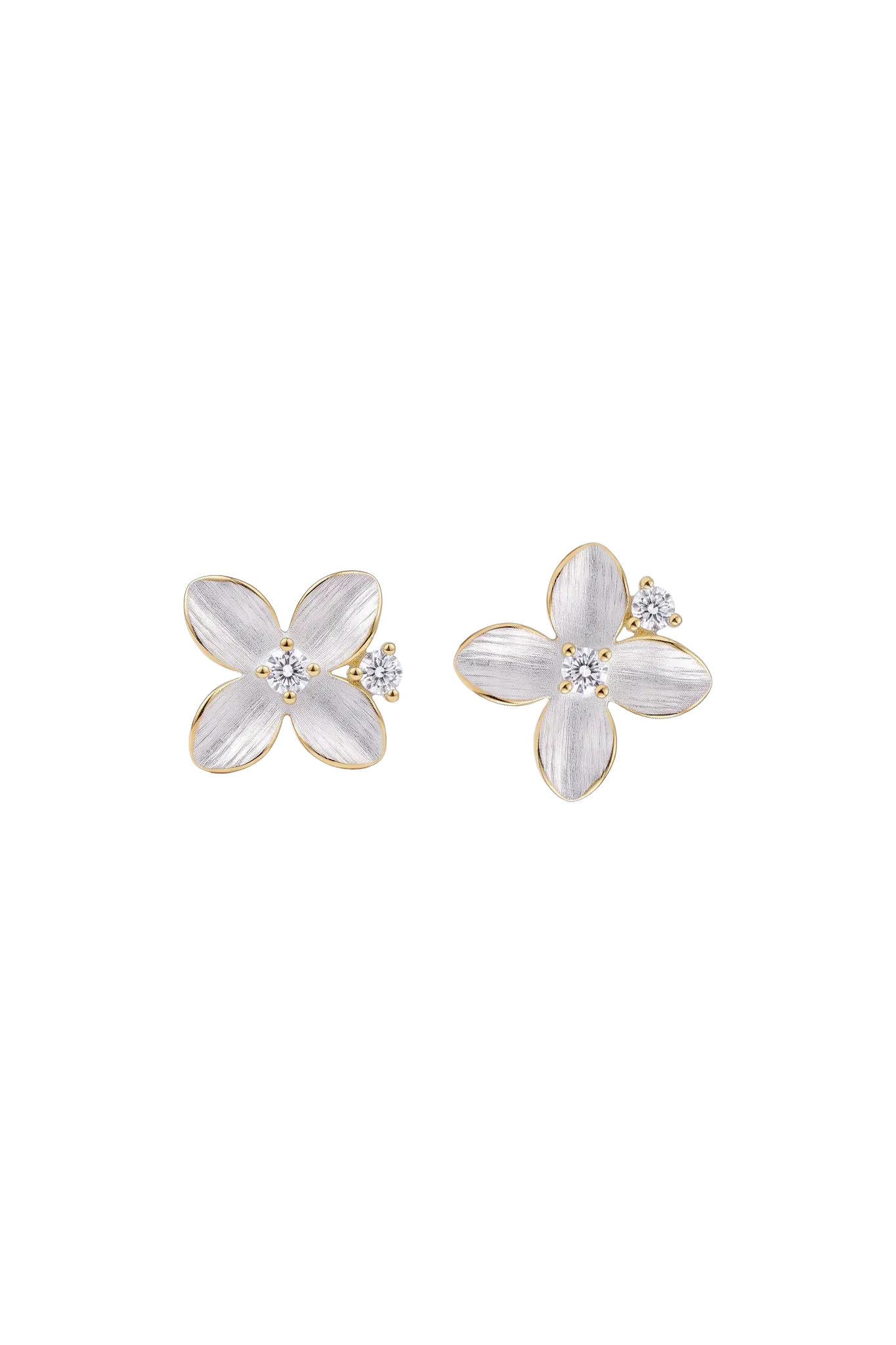 Cercei Argint Orchid&Crystal LisaConcept