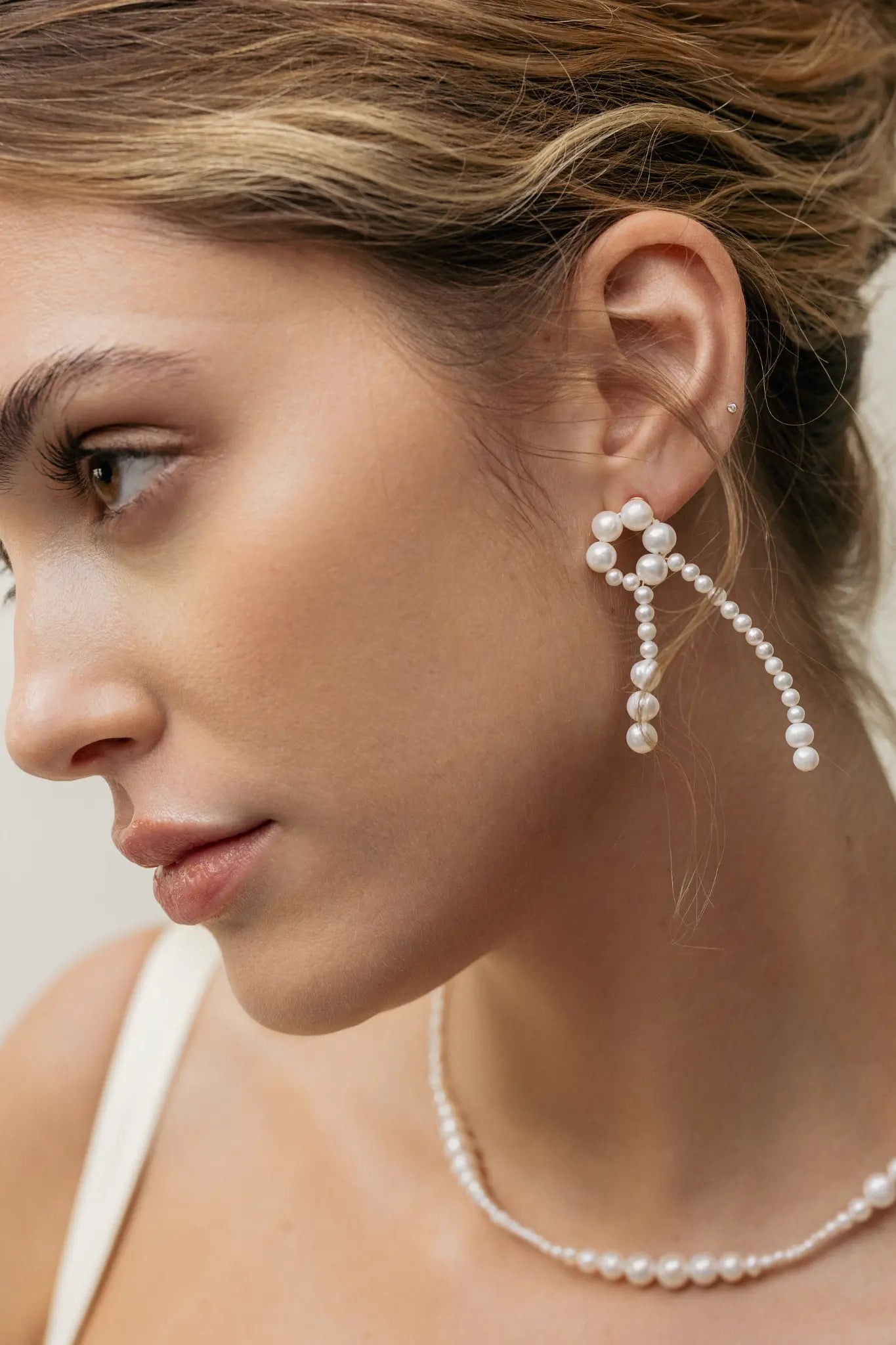 Cercei Argint Pearl Rainfall LisaConcept