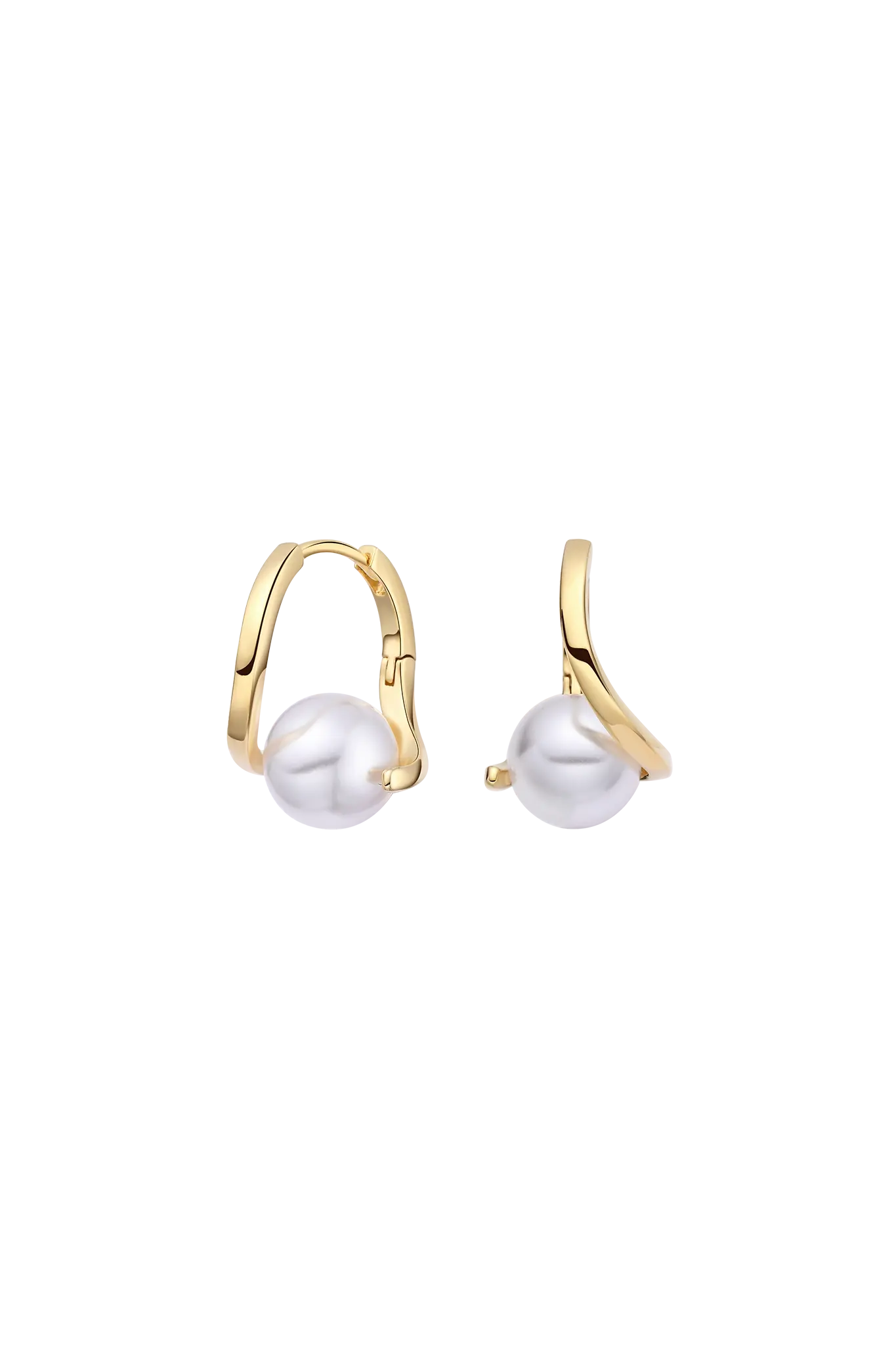 Cercei Argint Pearl Twist Lisa&Co.