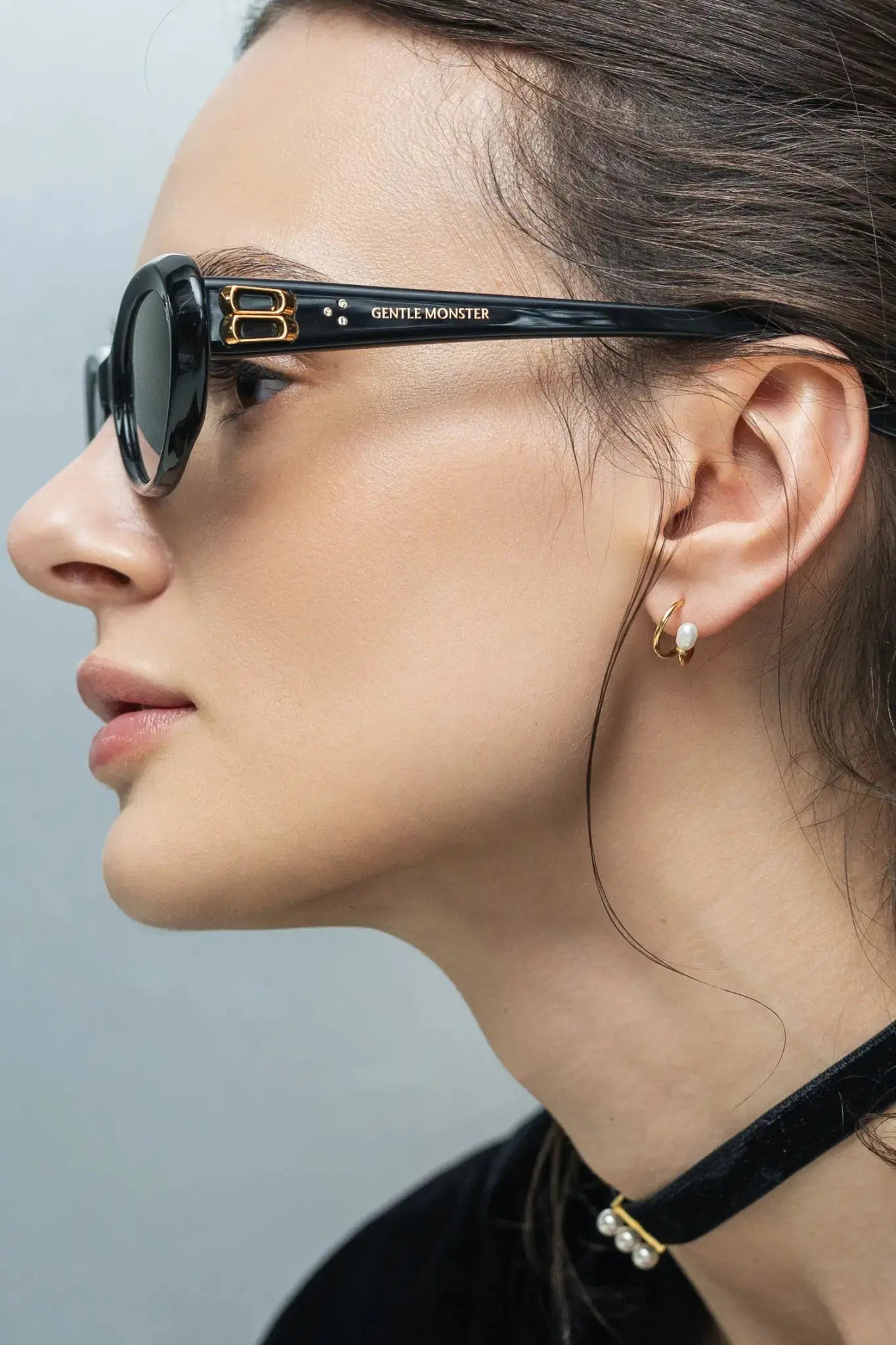 Cercei Argint Pearl on Loop LisaConcept