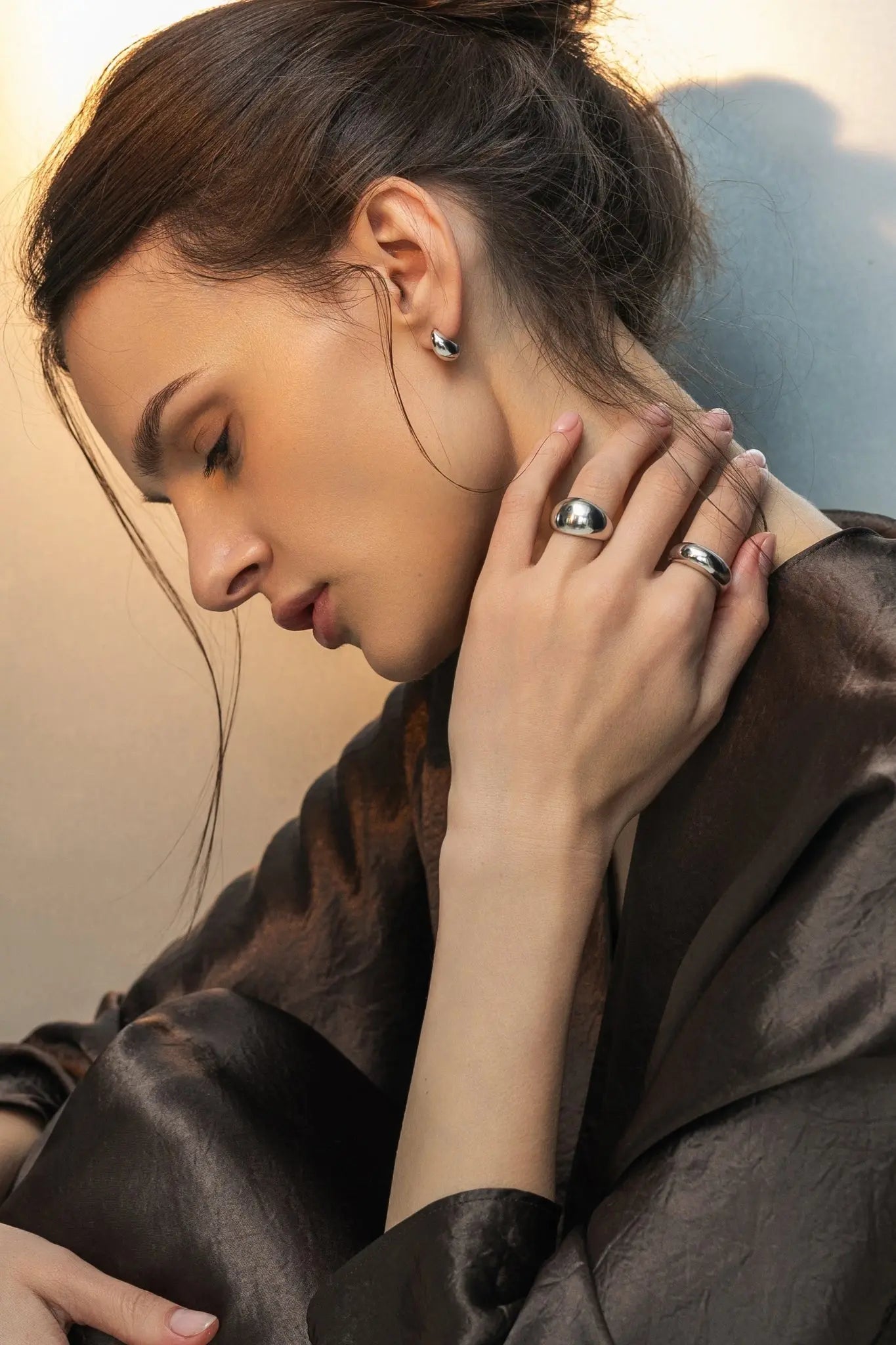 Cercei Argint Piovere LisaConcept