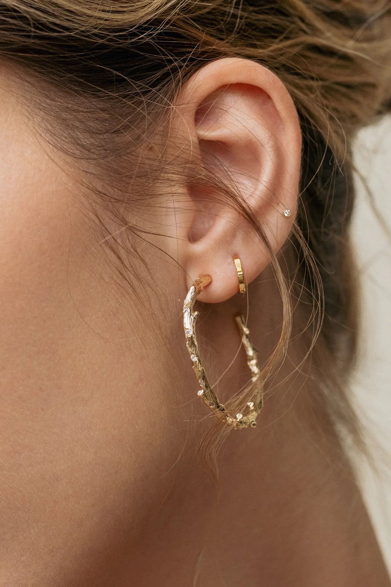 Cercei Argint Prism Hoops M LisaConcept