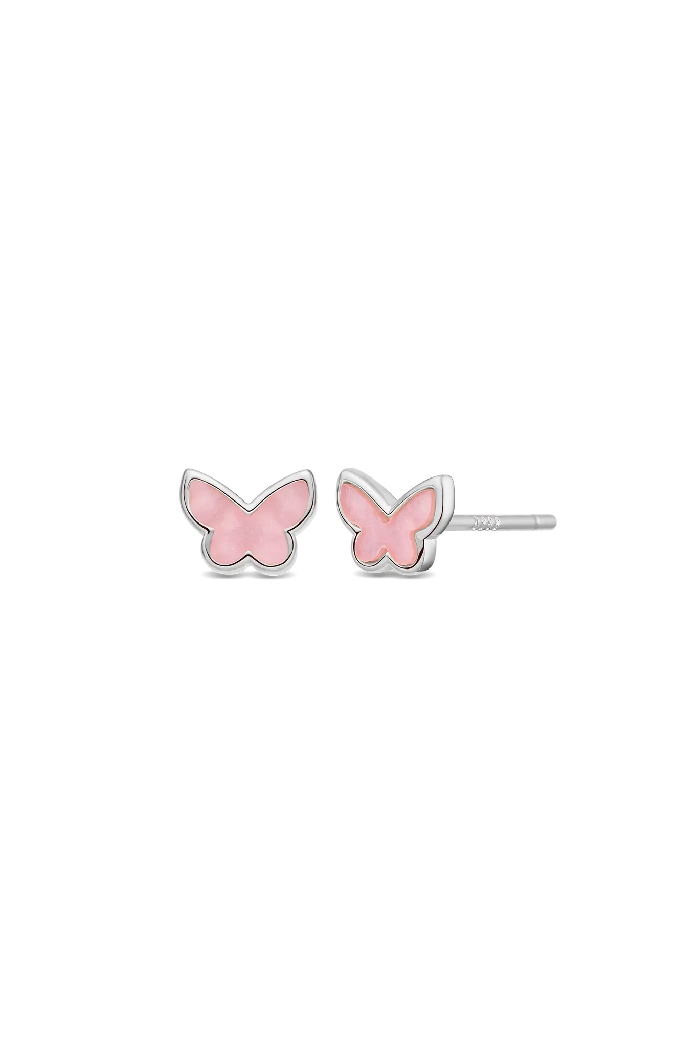 Cercei Argint Rose Butterfly Lisa&Co.