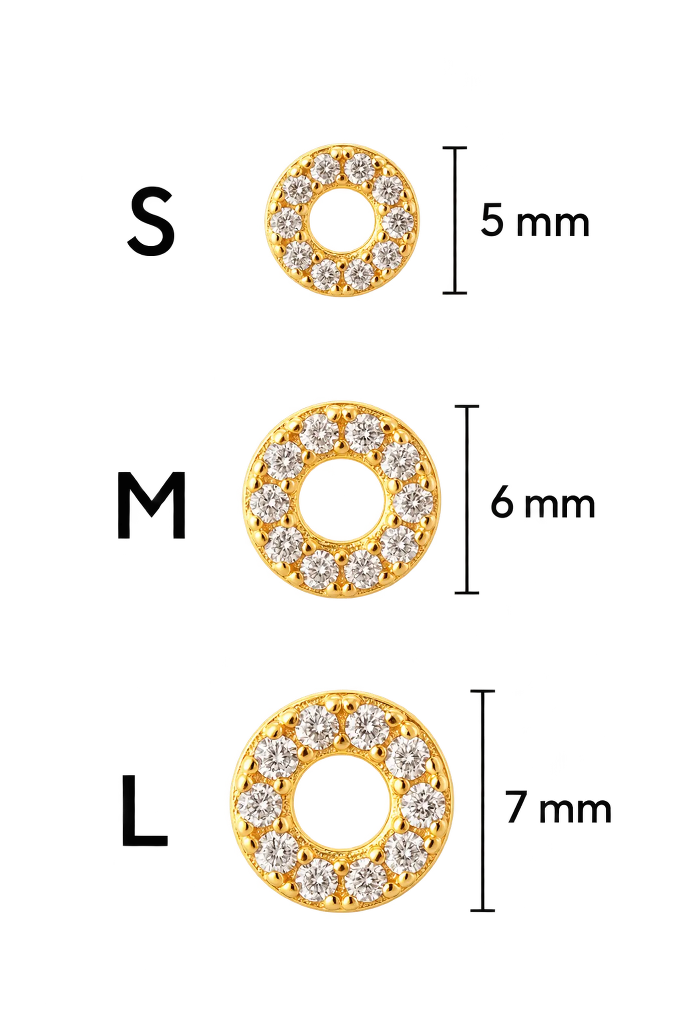 Cercei Argint Shiny Circle LisaConcept