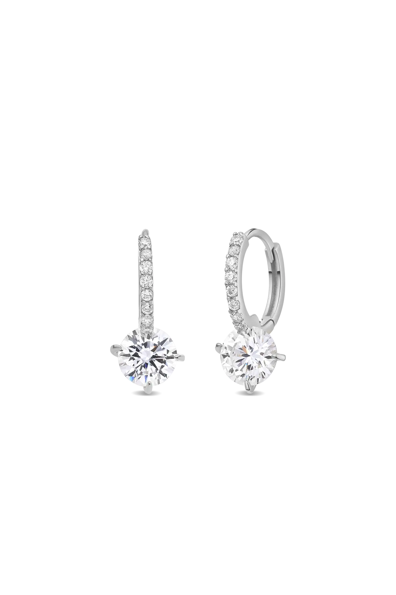 Cercei Argint Stone ITL Lisa&Co.