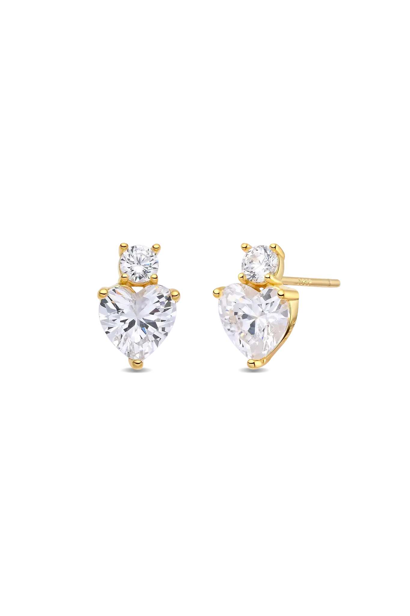 Cercel Argint Teardrop Heart Lisa&Co.
