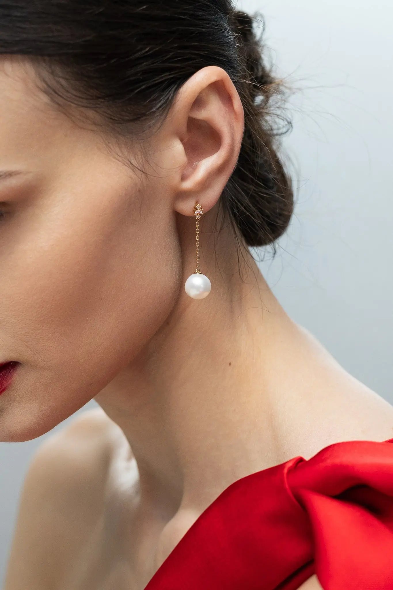 Cercei Aur Juno Pearl Drop Lisa&Co.