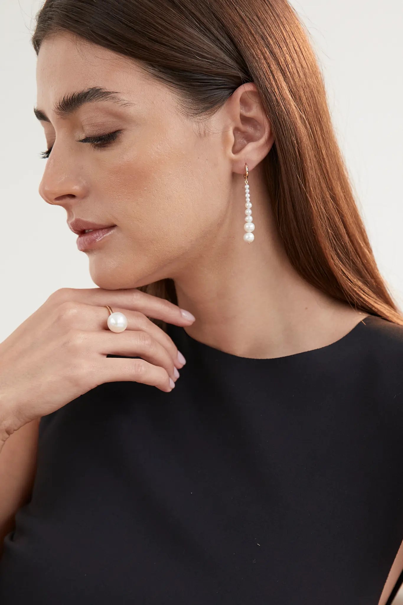 Cercei Aur Pearl Gradient I LisaConcept