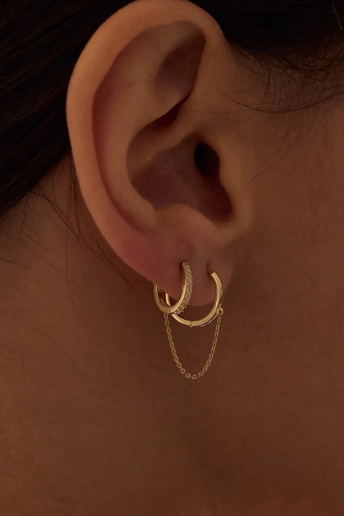 Cercei Aur Shiny Hoops S LisaConcept