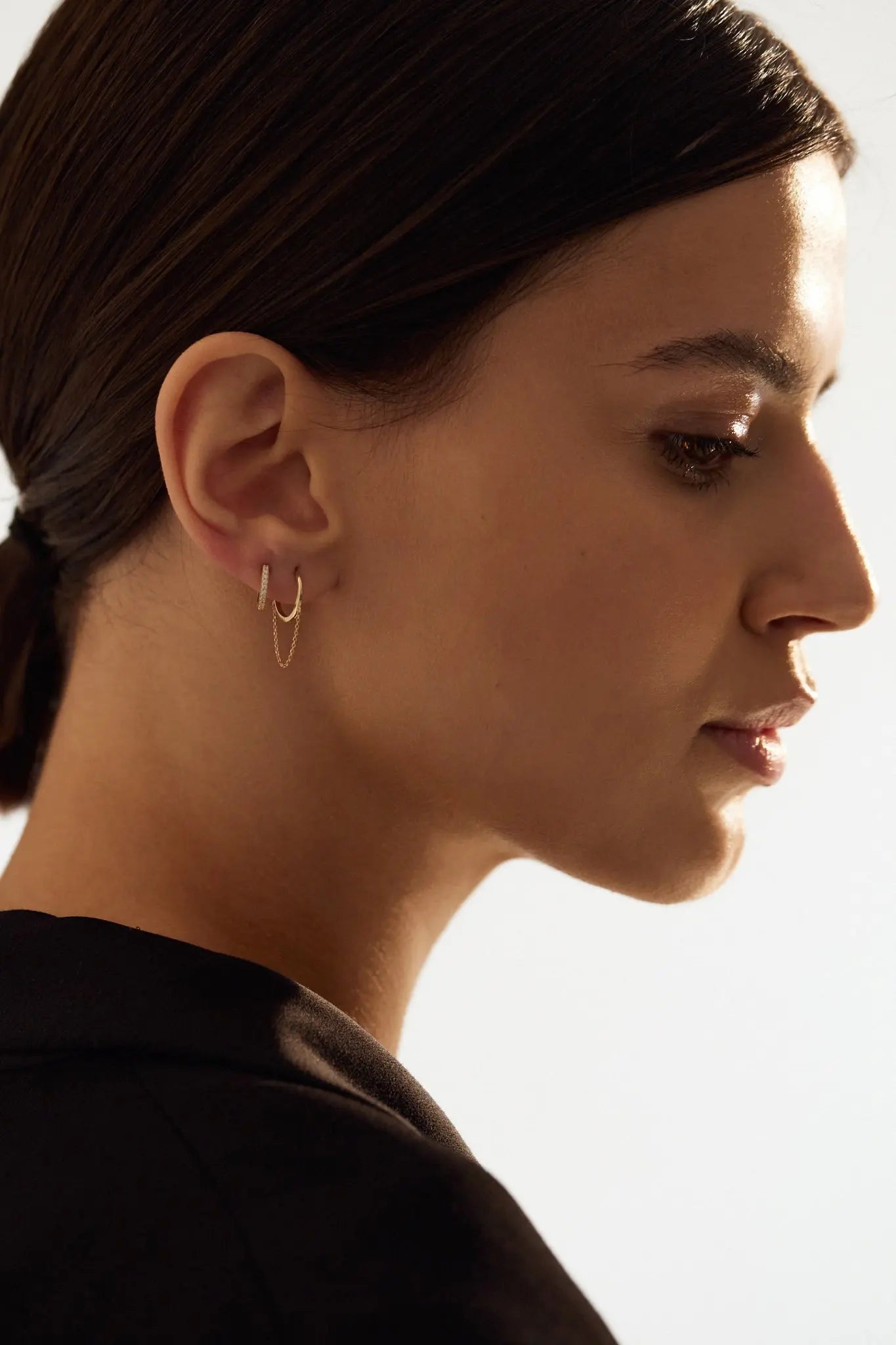 Cercei Aur Shiny Hoops S LisaConcept