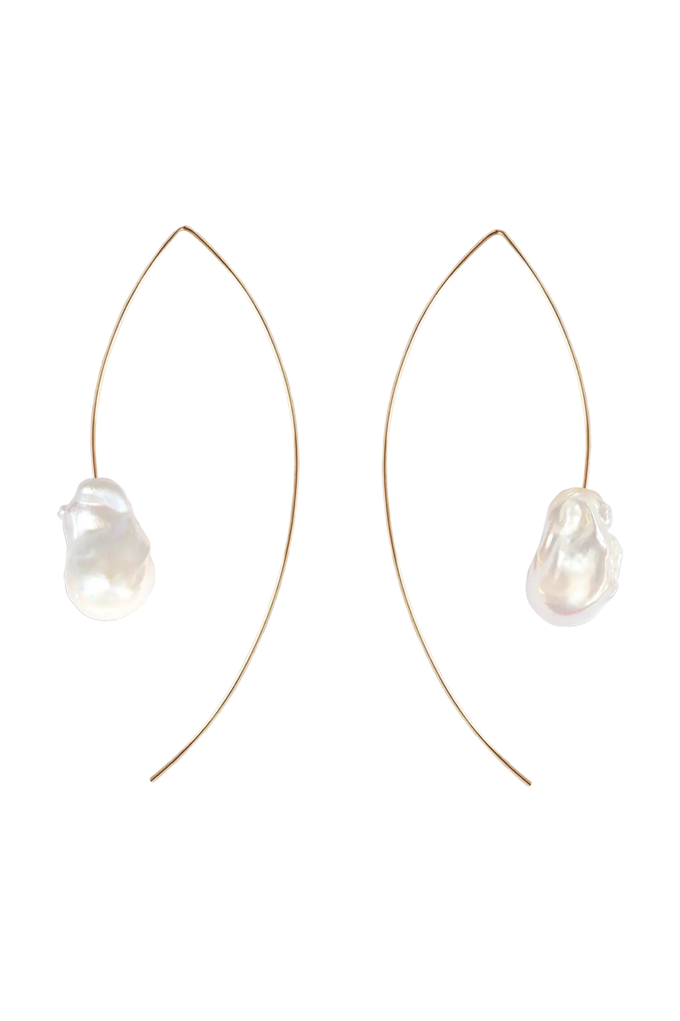 Cercei Aur Wire Baroque Pearl LisaConcept