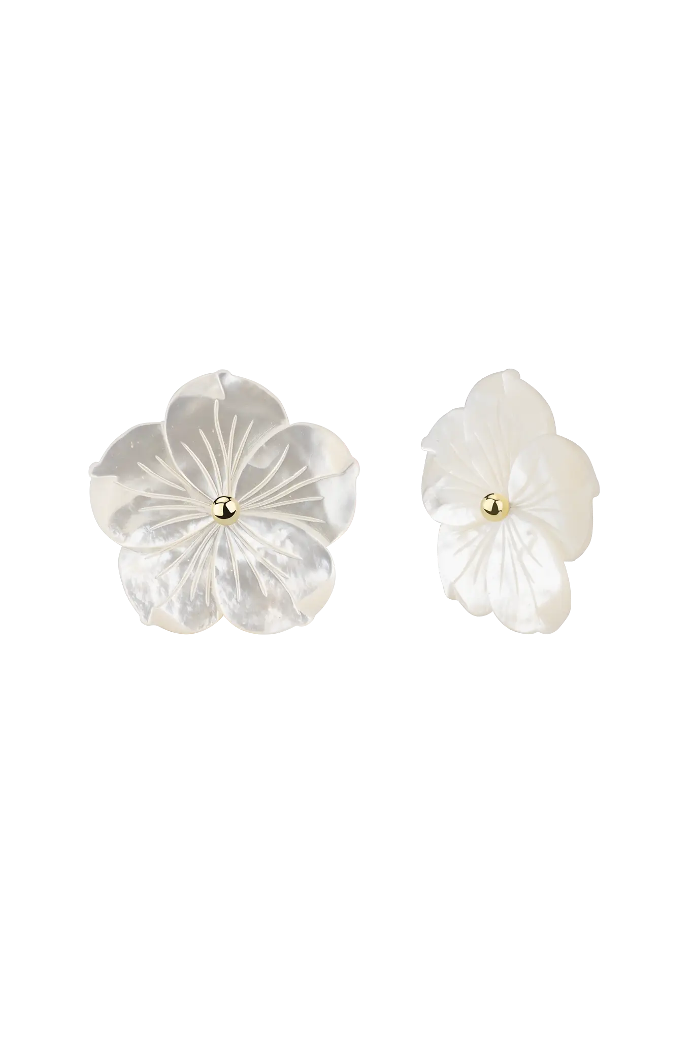 Cercei Mother of Pearl Flowers XL Lisa&Co.