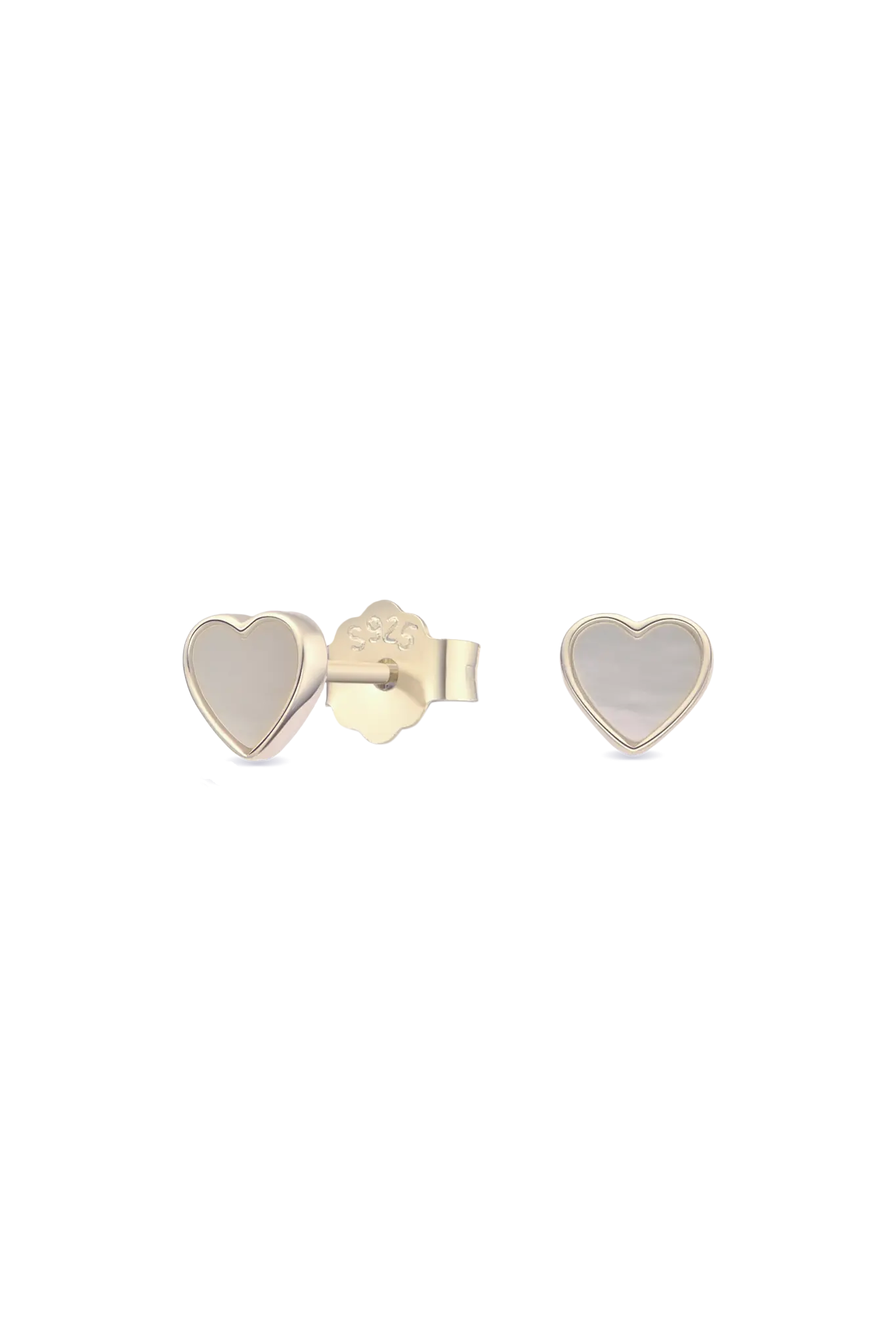 Cercei Mother of Pearl Heart M Lisa&Co.