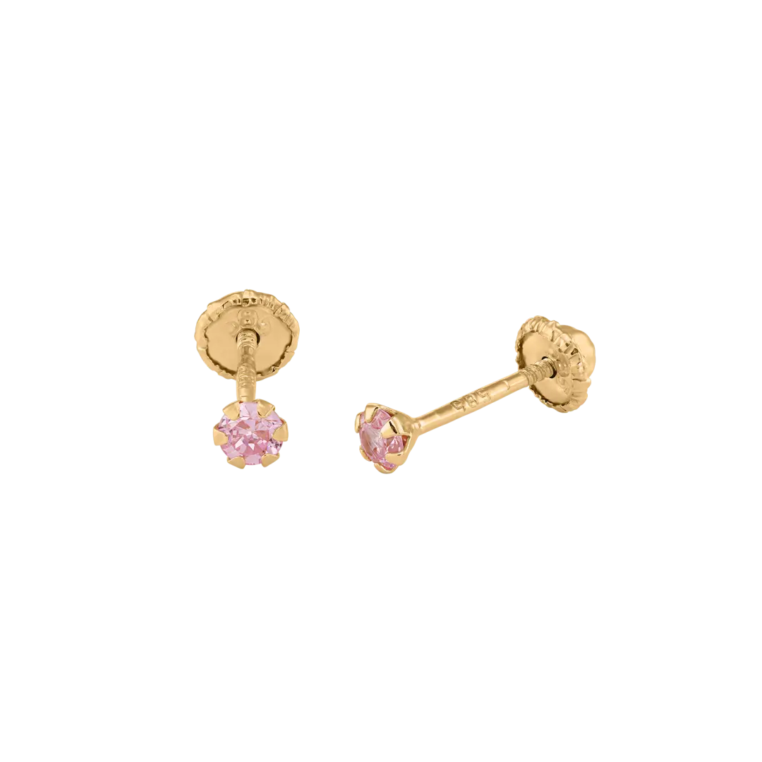 Cercei Pink Crystal • Aur 14k LisaConcept