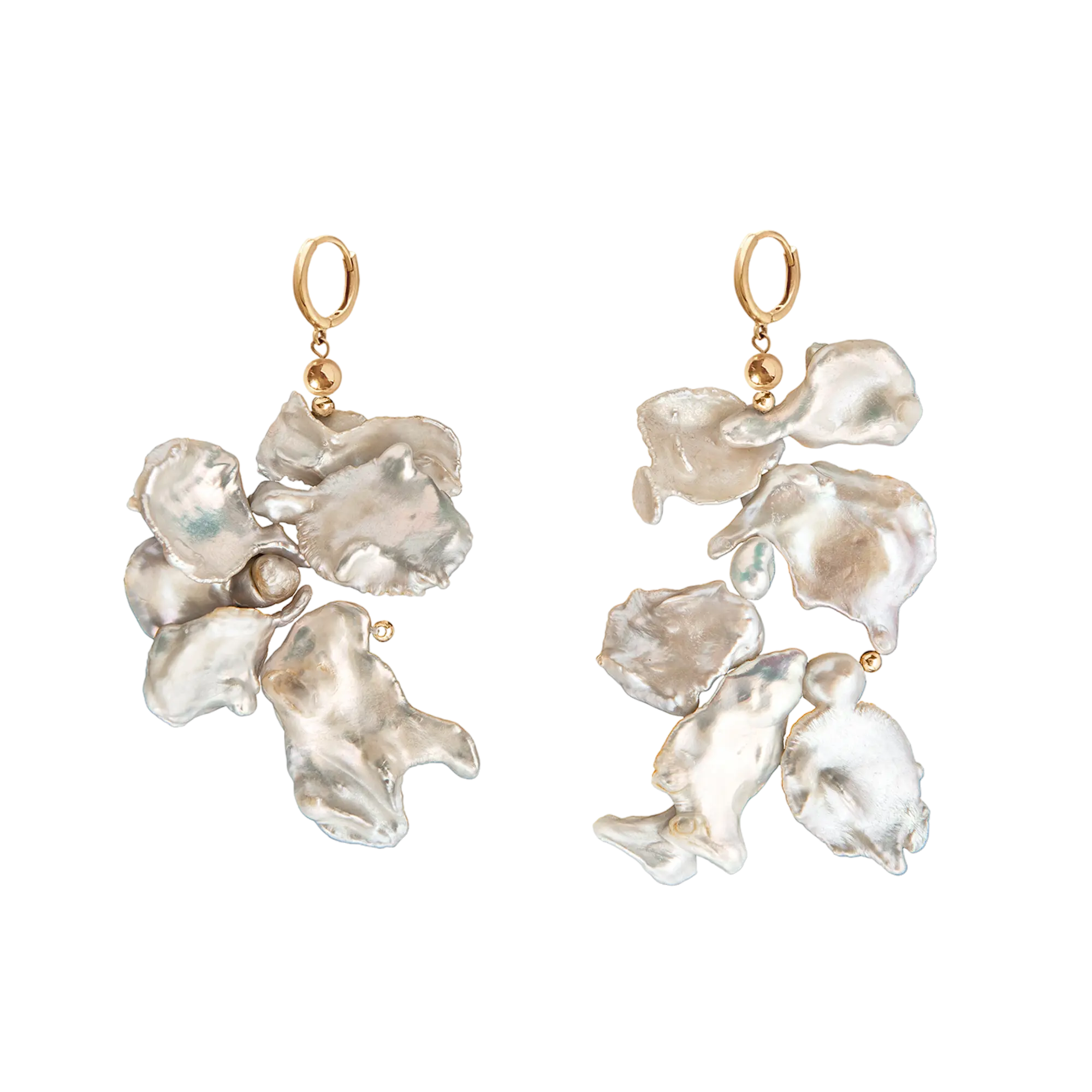 Cercei White Keshi Pearls LisaConcept