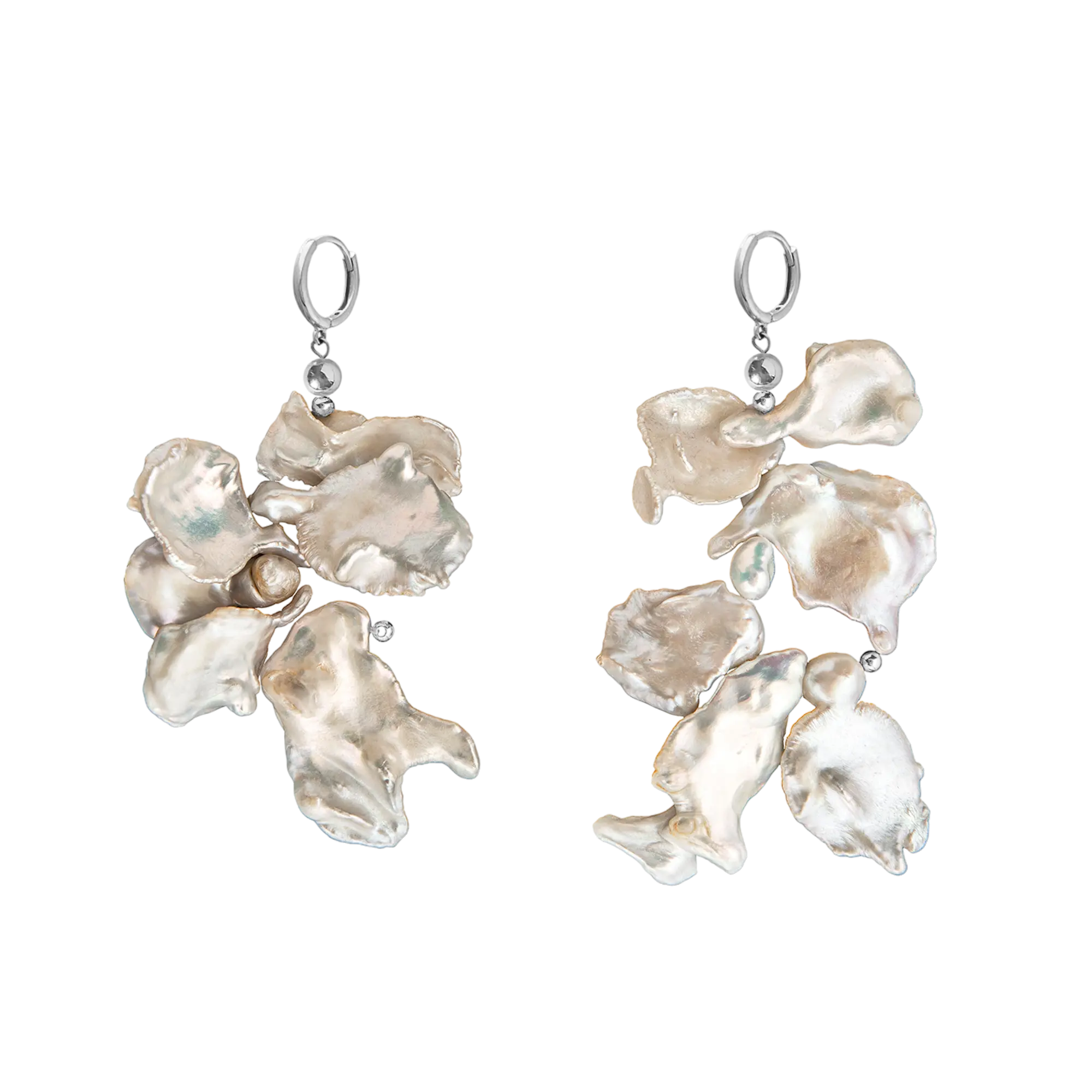 Cercei White Keshi Pearls LisaConcept