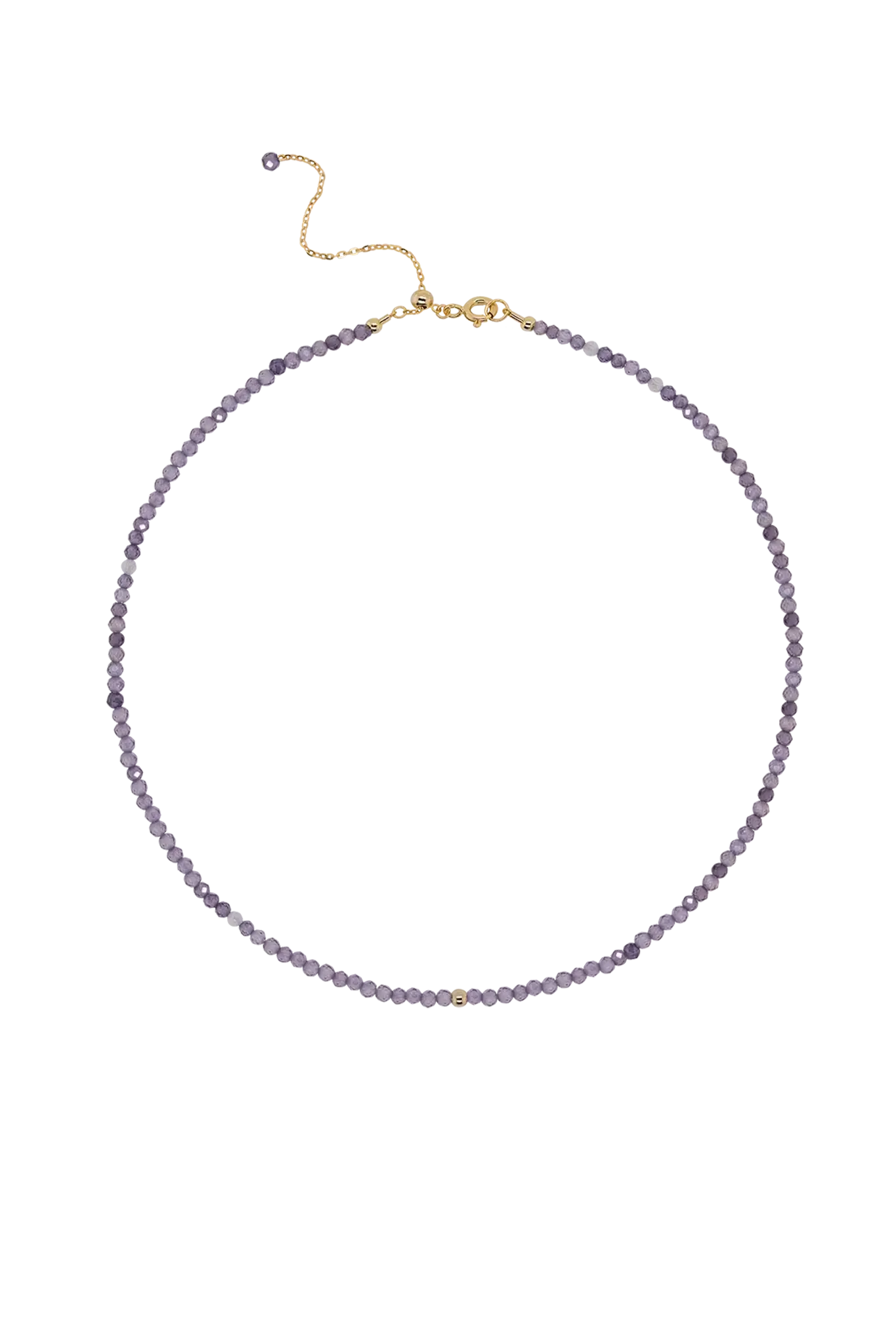 Colier Argint Amethyst Bead LisaConcept