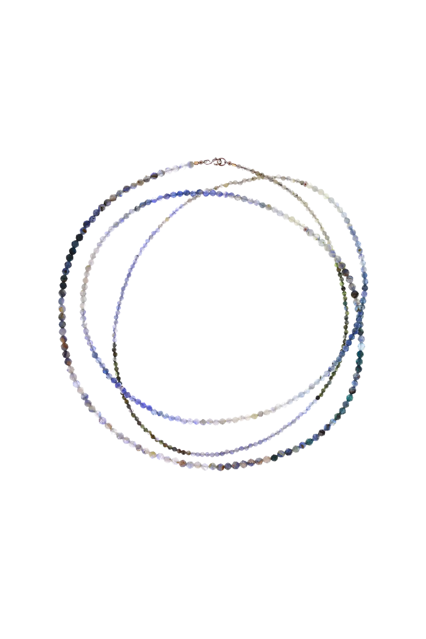 Colier Argint Gradient Blue Crystals L LisaConcept