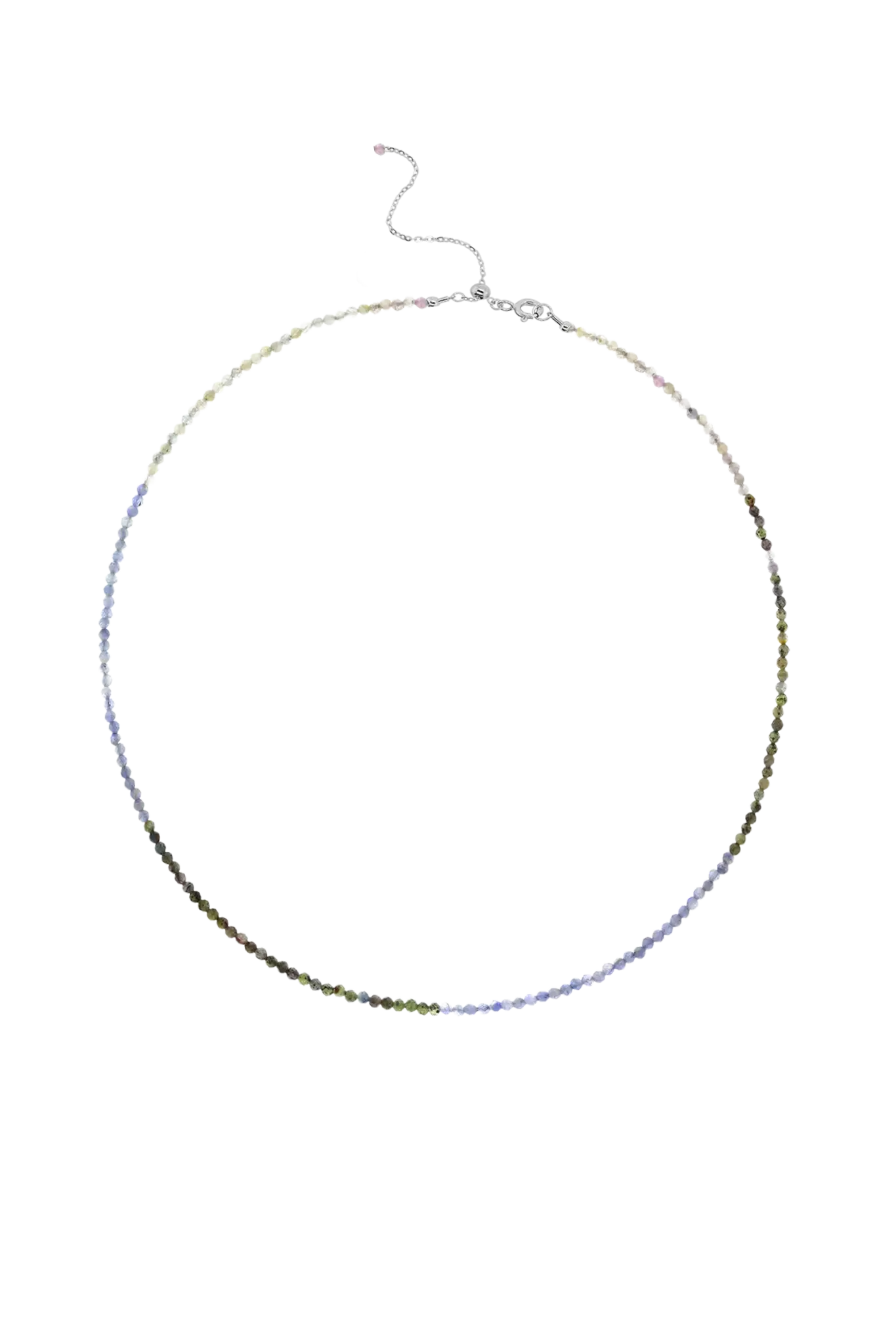 Colier Argint Gradient Blue Crystals S LisaConcept