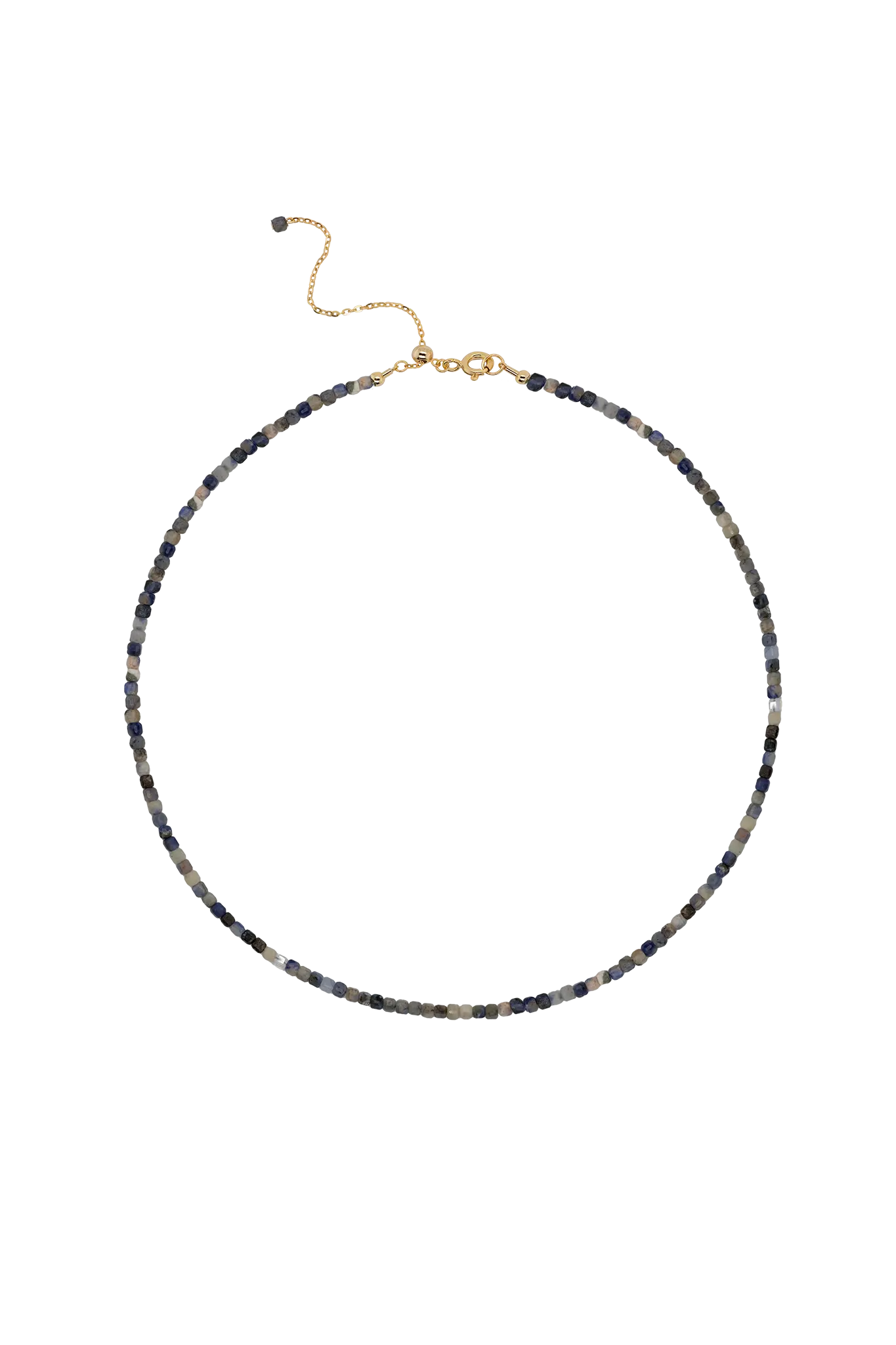 Colier Argint Grey Crystals Lisa&Co.