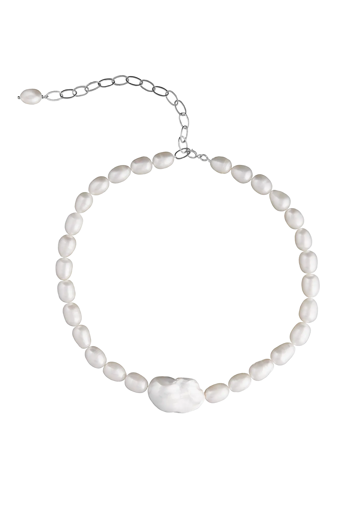 Colier Argint Keshi Pearl LisaConcept
