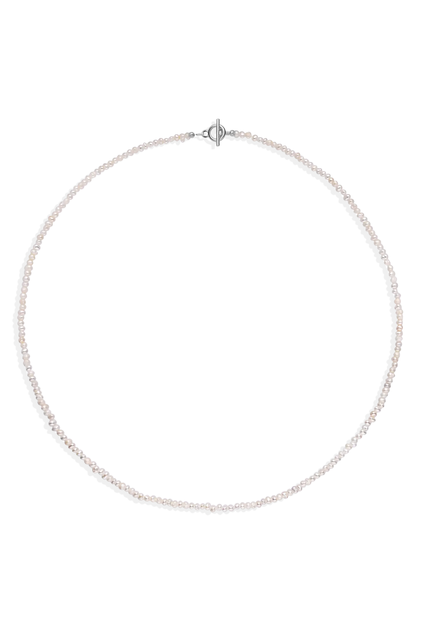 Colier Argint Mini Organic Pearls Simple LisaConcept