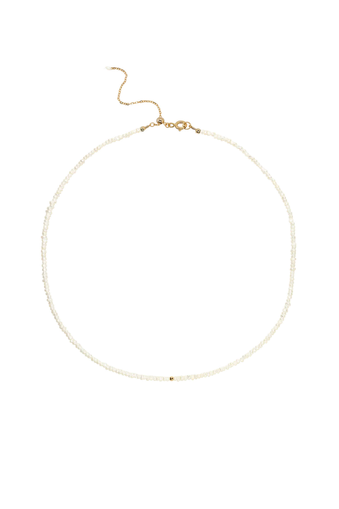 Colier Argint Mini Pearl Bead XS Lisa&Co.