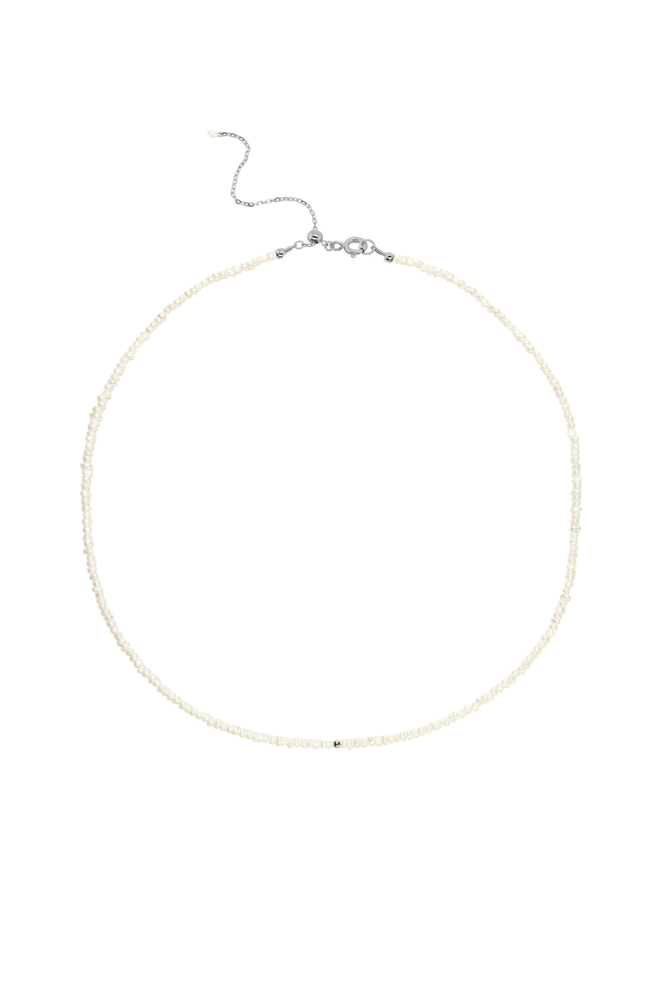 Colier Argint Mini Pearl Bead XS Lisa&Co.